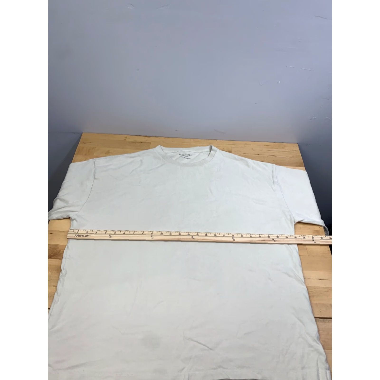 Allsaints AllSaints T-Shirt Mens M Beige Oversized Crew Neck Short Sleeve Vintage: No, Regular Fit, Cotton, 12136 Size US M / EU 48-50 / 2 - 4 Thumbnail