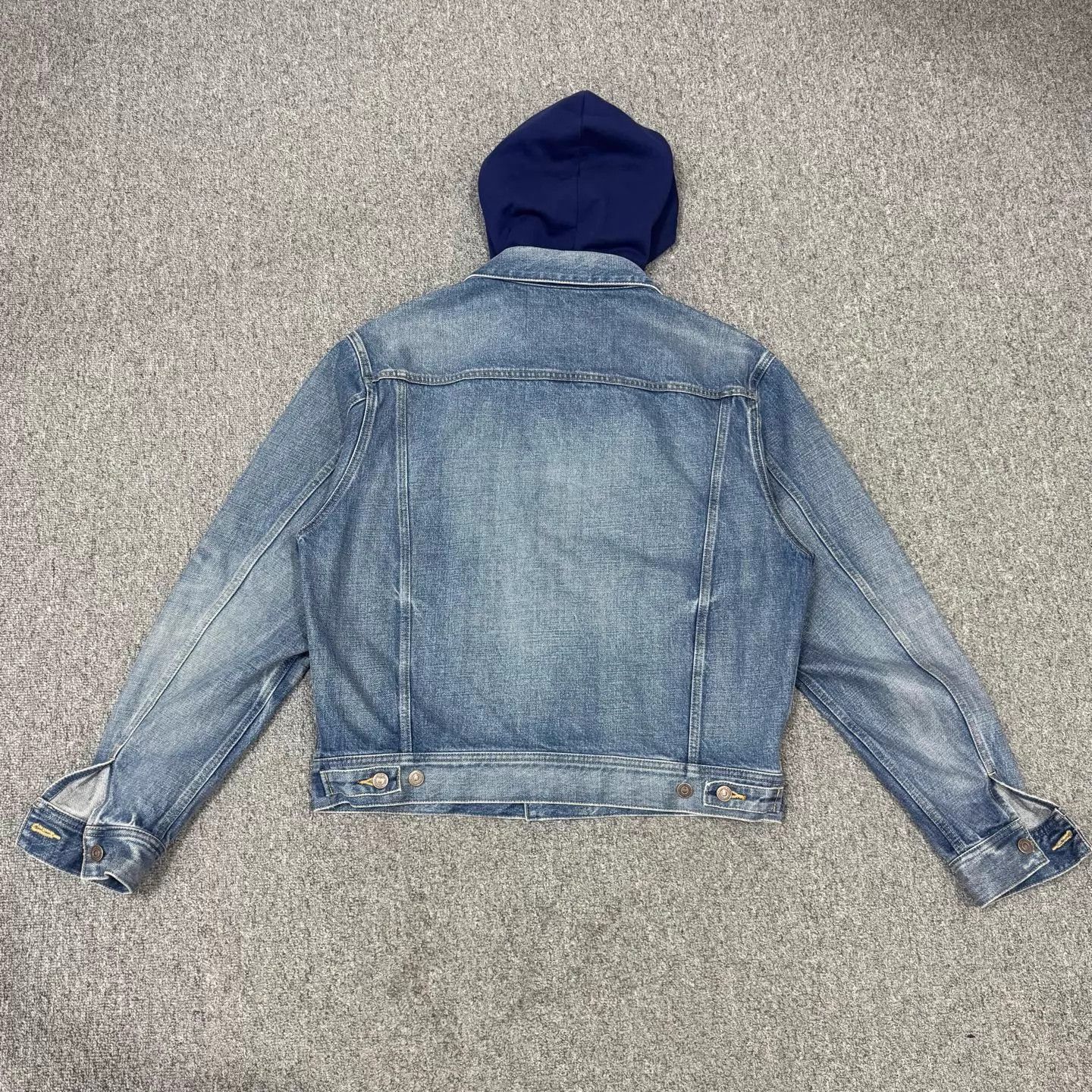 Celine Celine Blue Hooded Logo Denim Jacket L 99 New Size US L / EU 52-54 / 3 - 2 Thumbnail