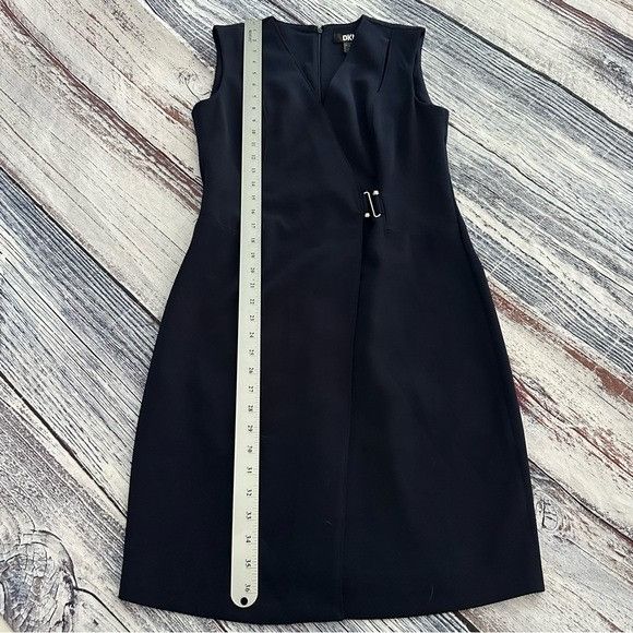DKNY DKNY Navy Blue Wrap Dress Size S / US 4 / IT 40 - 9 Thumbnail