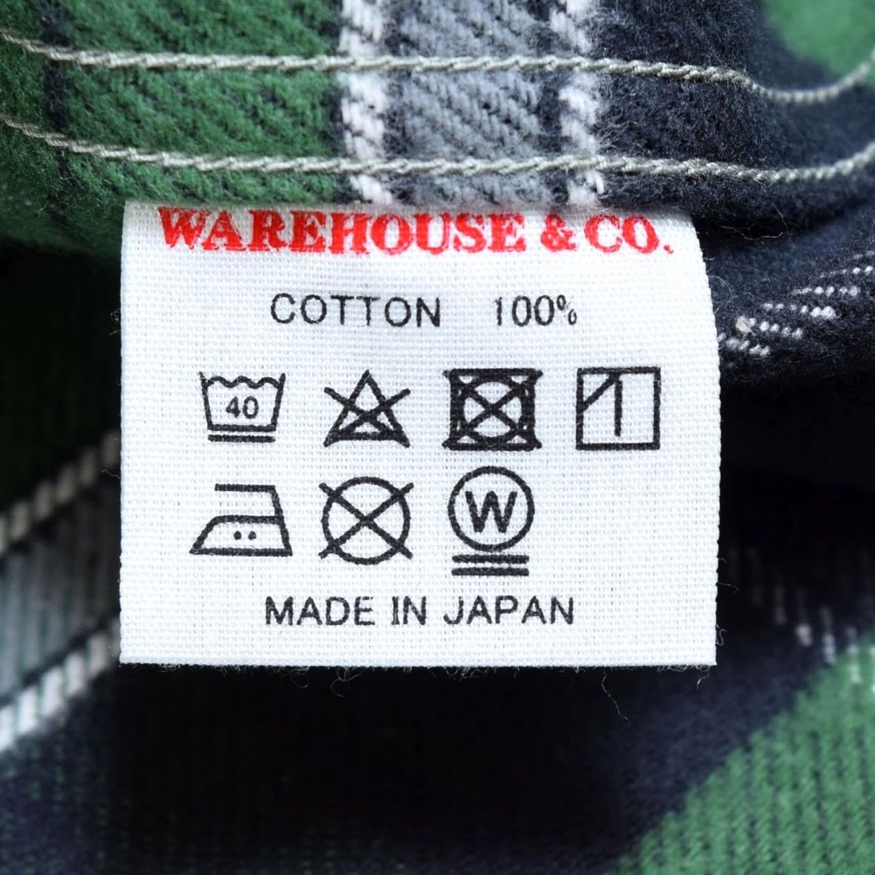 Warehouse DUCK DIGGER WAREHOUSE checked flannel shirt 40 Green Men Size US L / EU 52-54 / 3 - 7 Thumbnail