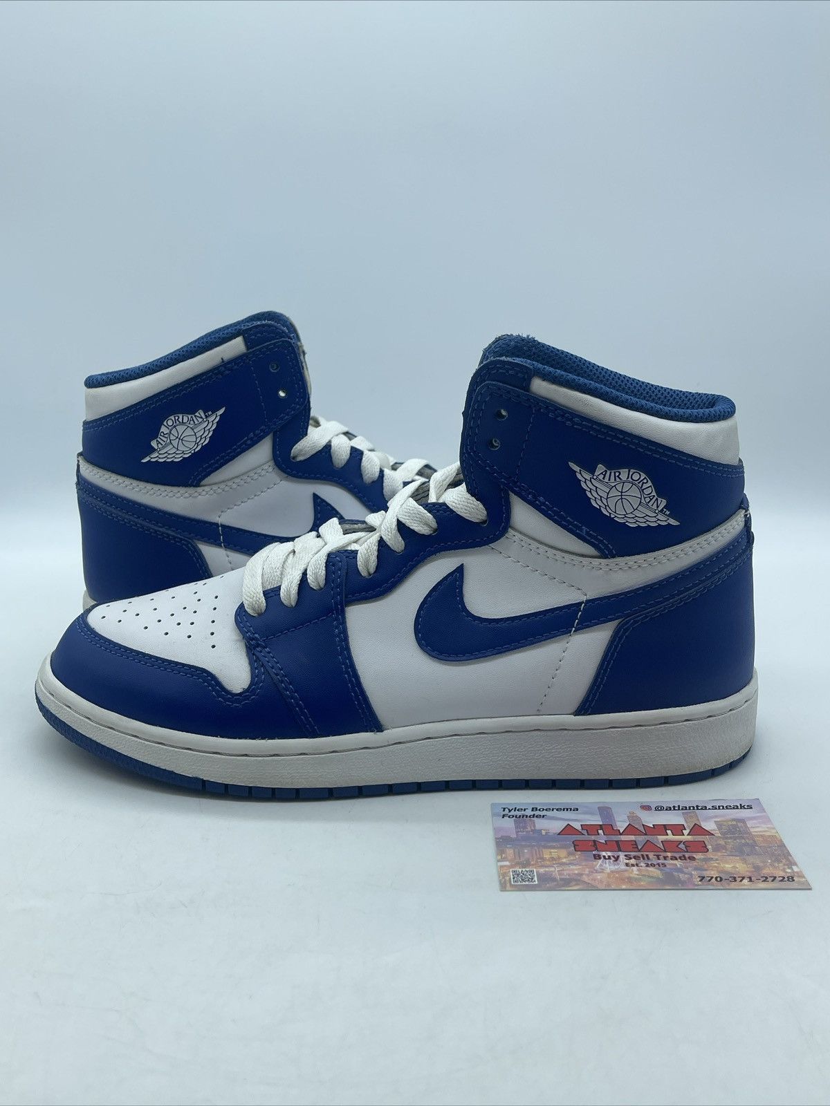 Nike Air Jordan 1 high storm blue Size US 6.5 / EU 39-40 - 1 Thumbnail