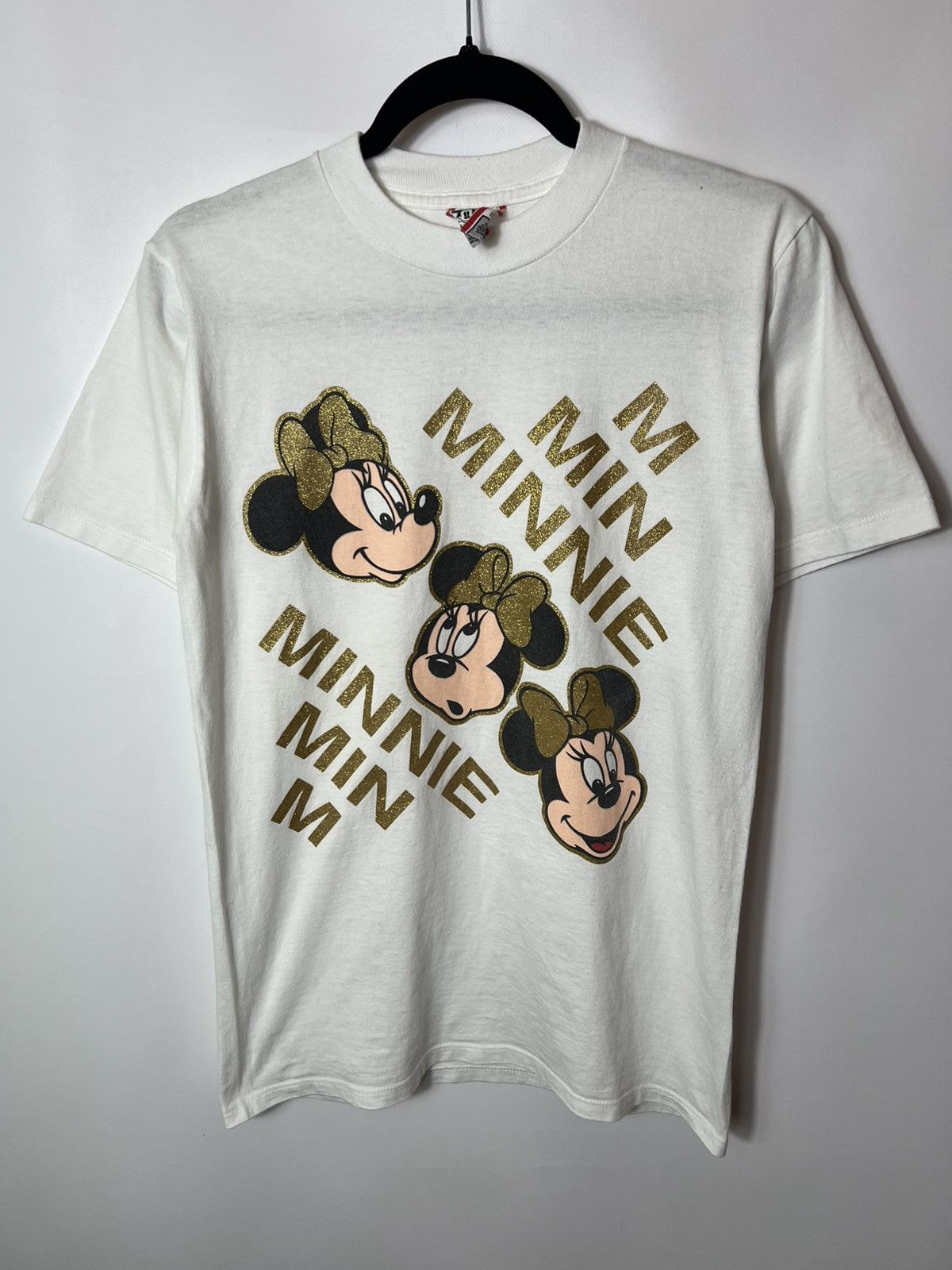 Mickey Mouse Vintage 1990's DISNEY Designs Minnie Mickey Mouse T-shirt Size US S / EU 44-46 / 1 - 1 Thumbnail