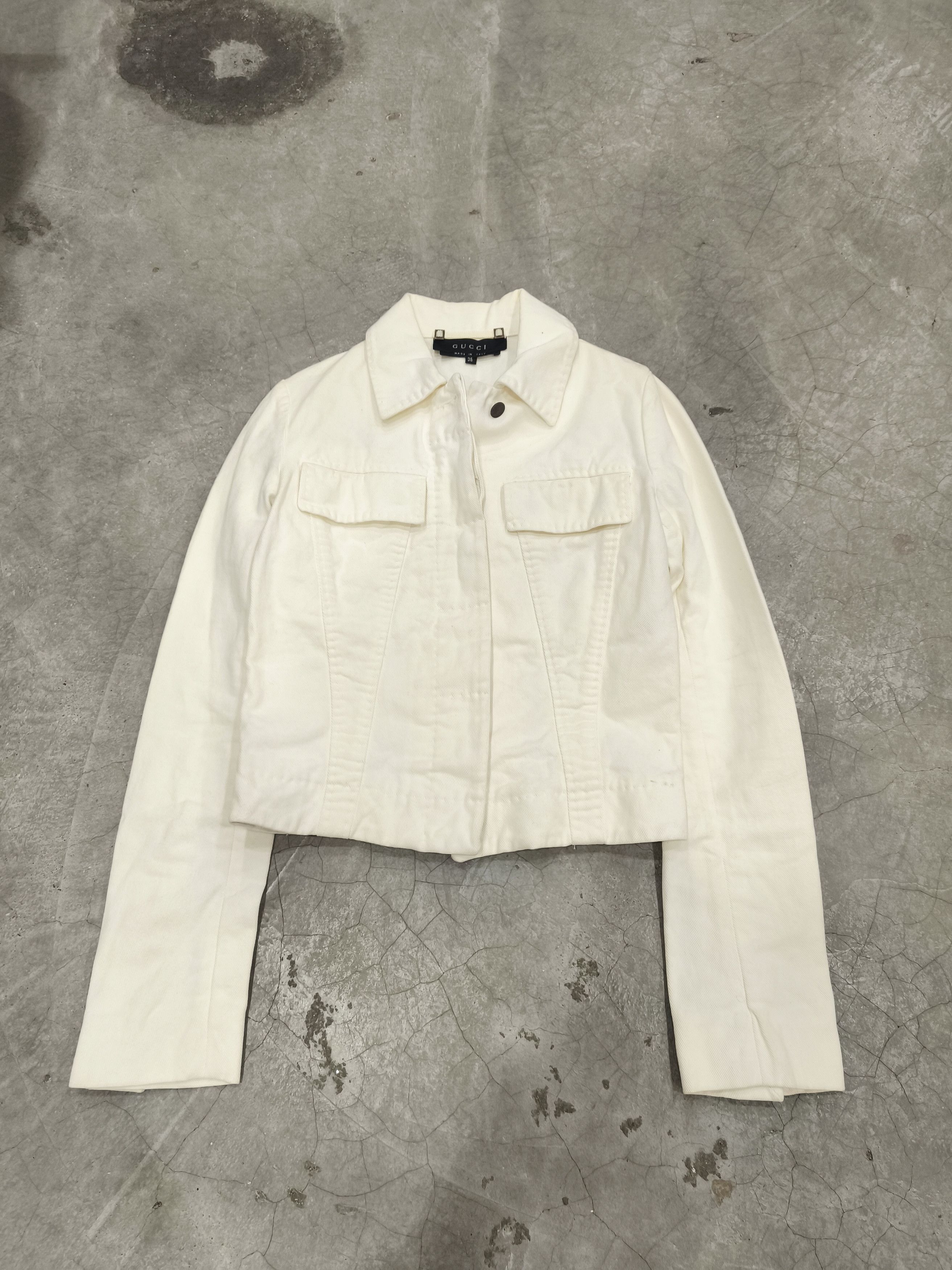 Gucci Gucci Tom ford 02 denim jacket Size S / US 4 / IT 40 - 1 Thumbnail