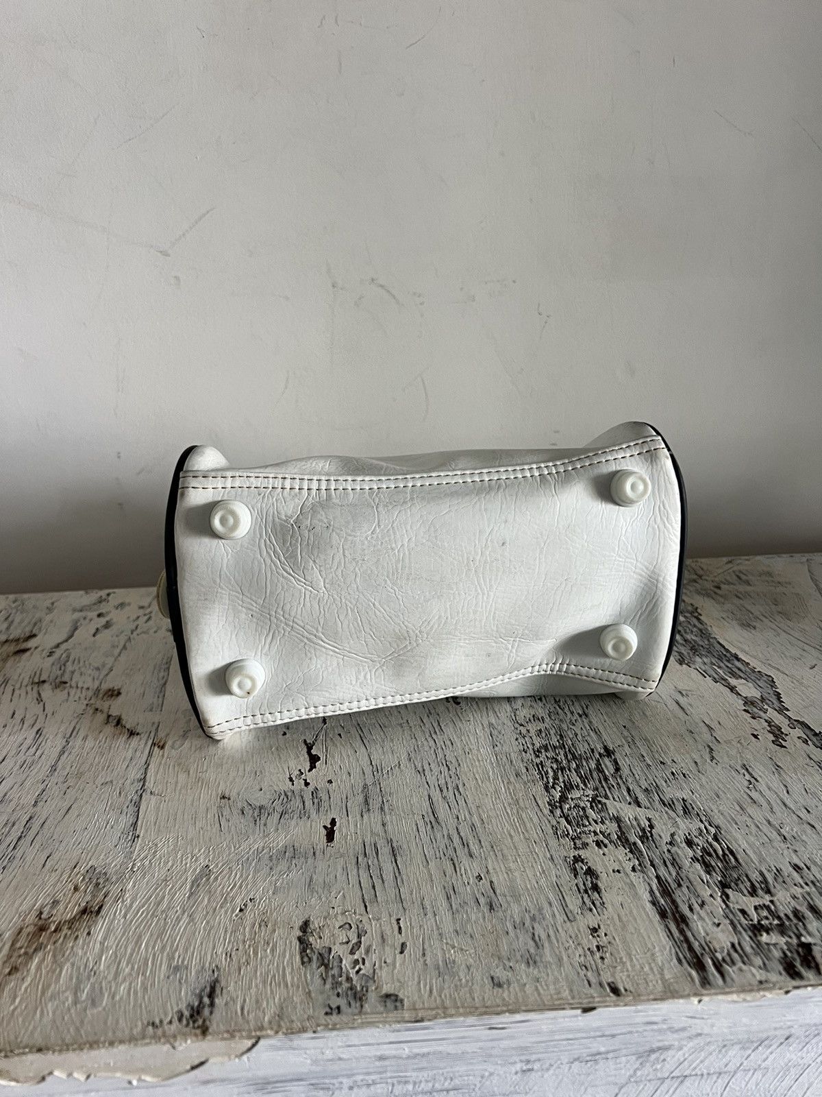 Puma × Vintage Puma vintage faux leather logo handle bag Size ONE SIZE - 6 Thumbnail