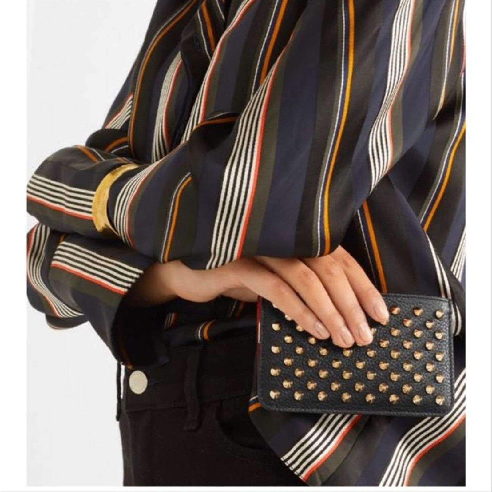Christian Louboutin CHRISTIAN LOUBOUTIN Panettone spiked card holder key case Size ONE SIZE - 2 Thumbnail