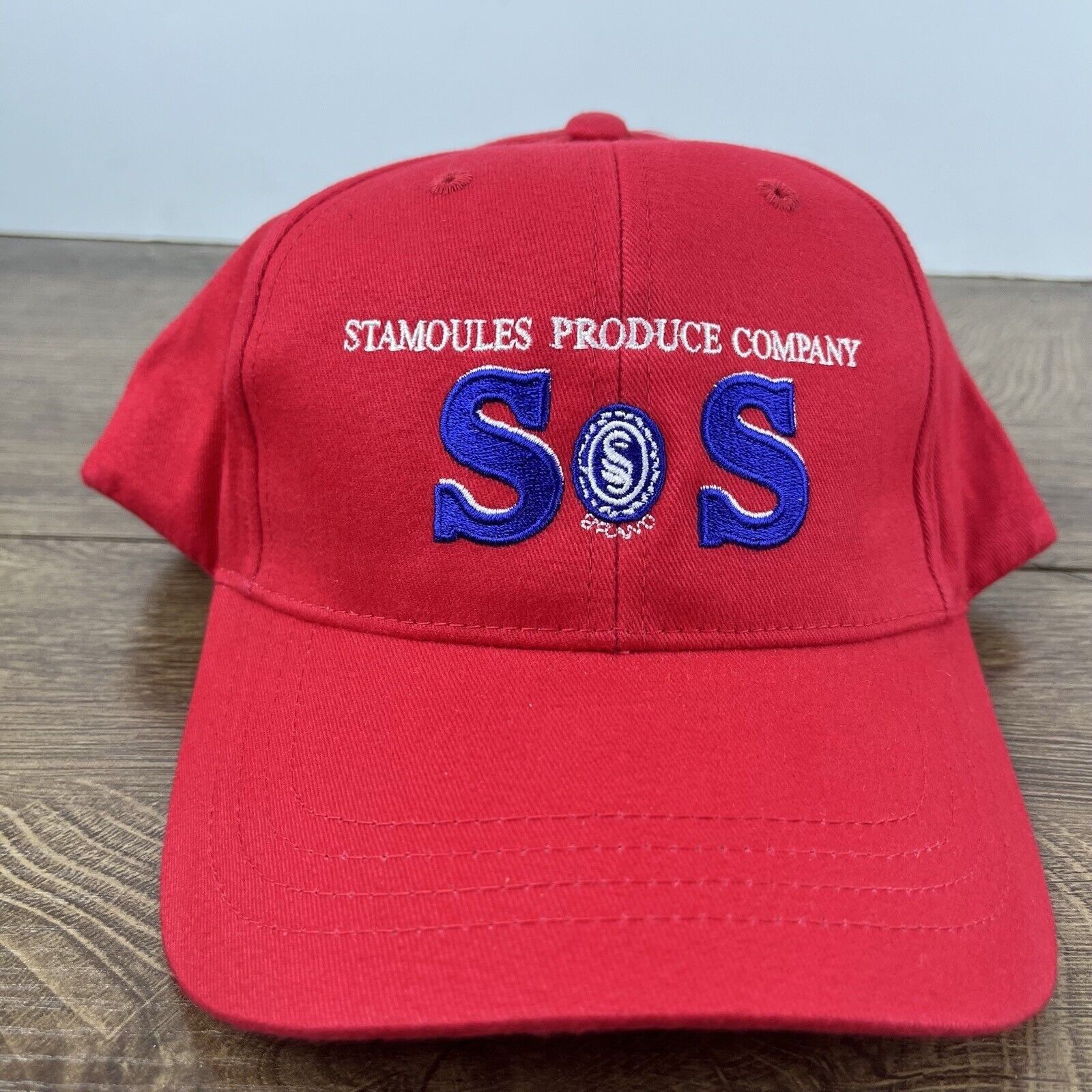 Other Stomoules Produce Hat SOS Hat Red Cap Adjustable Hat Red Adu Size ONE SIZE - 1 Thumbnail
