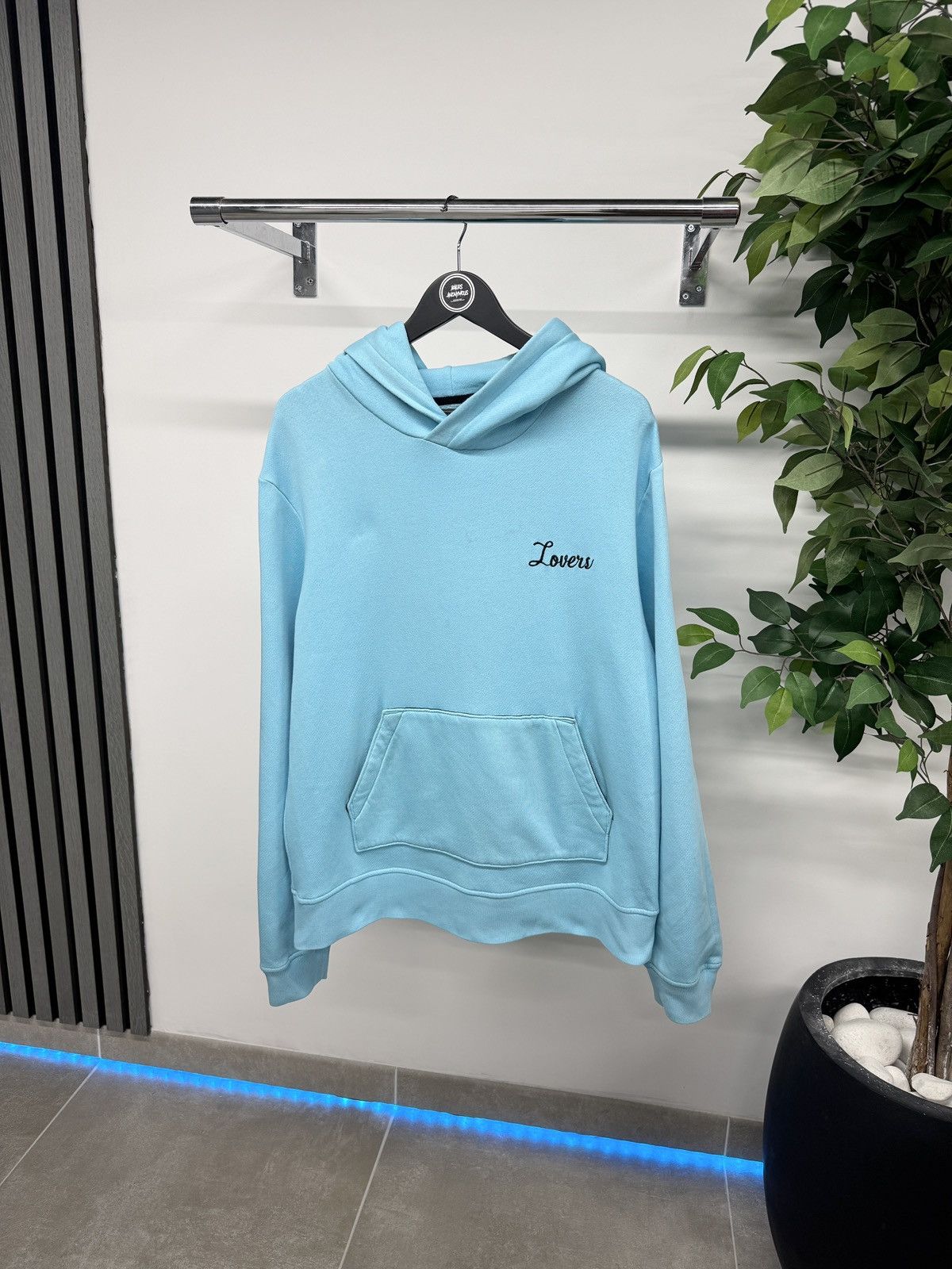 Amiri Amiri Lovers Embroidered Pullover Hoodie In Blue RRP £550 Size US M / EU 48-50 / 2 - 2 Thumbnail