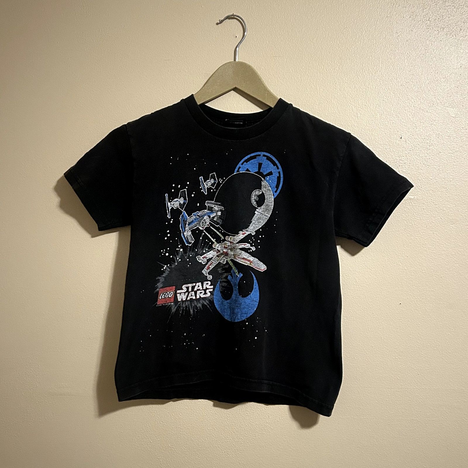 Star Wars Y2K Lego Star Wars Kids T-Shirt Size US XL / EU 56 / 4 - 1 Thumbnail