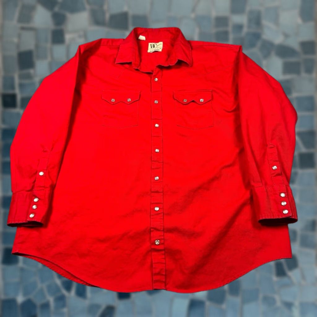 Vintage VINTAGE Dee CEE Western Shirt Mens 2XLB USA Canvas Pearl Snap Sawtooth Cowboy Shirt Size US XXL / EU 58 / 5 - 1 Thumbnail