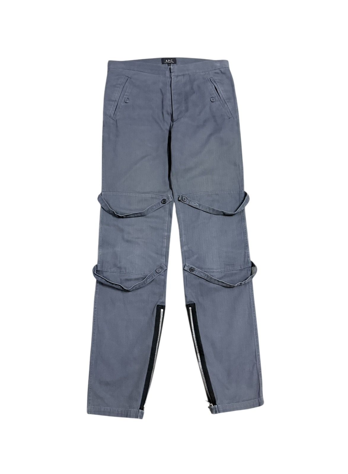 A.P.C. 🔥A.P.C. Crossstrape Bondage Zipper Length Harringbone Pants Size US 32 / EU 48 - 2 Thumbnail