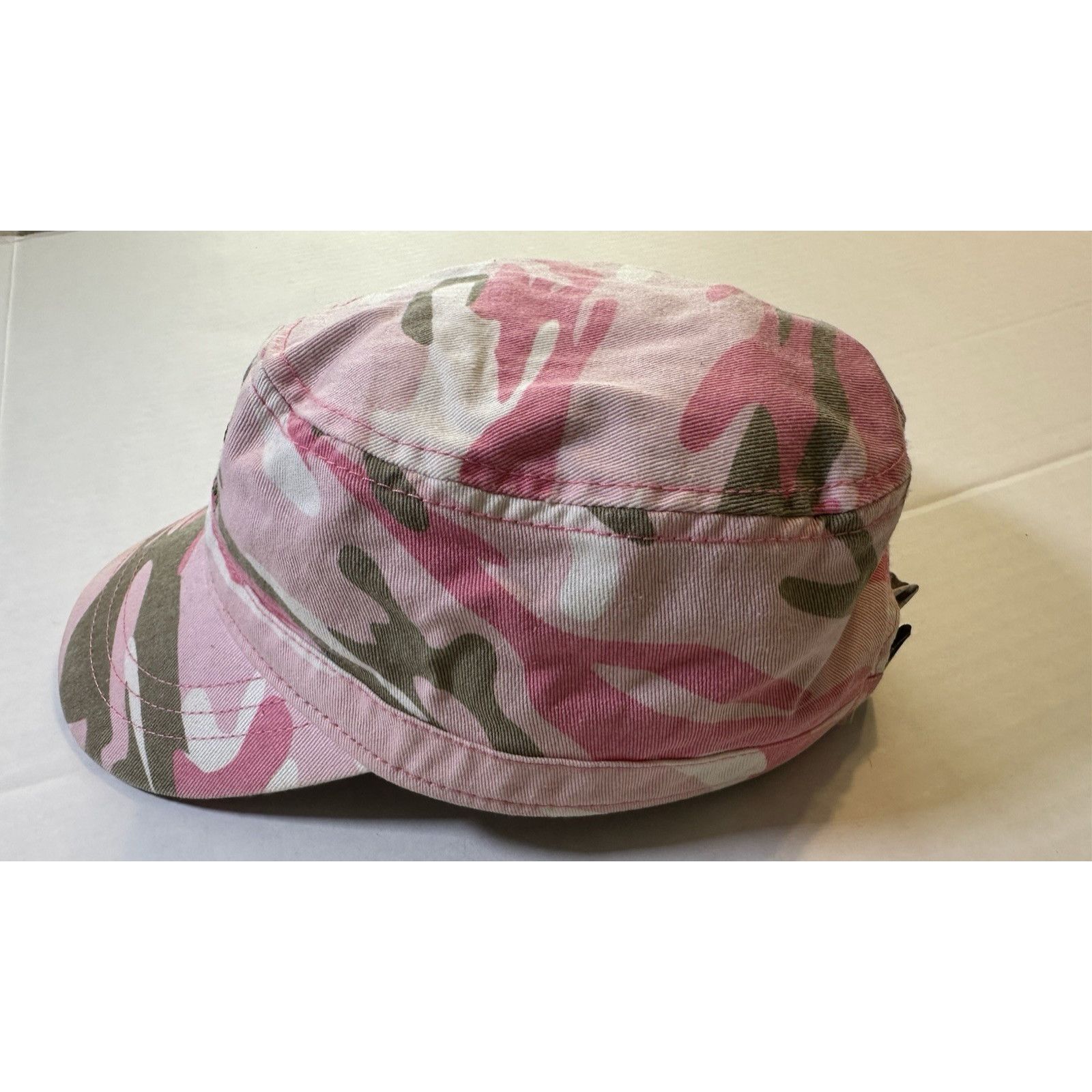John Deere John Deere Pink Camo Military Cap/Hat L/XL Strap Back 2011 Size ONE SIZE - 4 Thumbnail