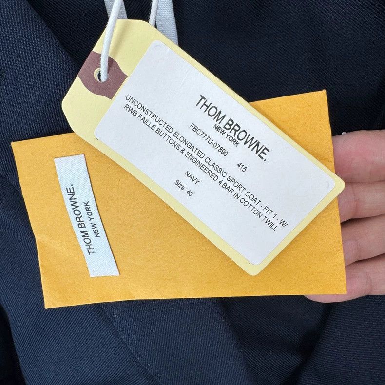 Thom Browne Thom Browne Size 40Dark Blue 4 Bar Women's Suit Jacket 2501 Size XS / US 0-2 / IT 36-38 - 5 Thumbnail