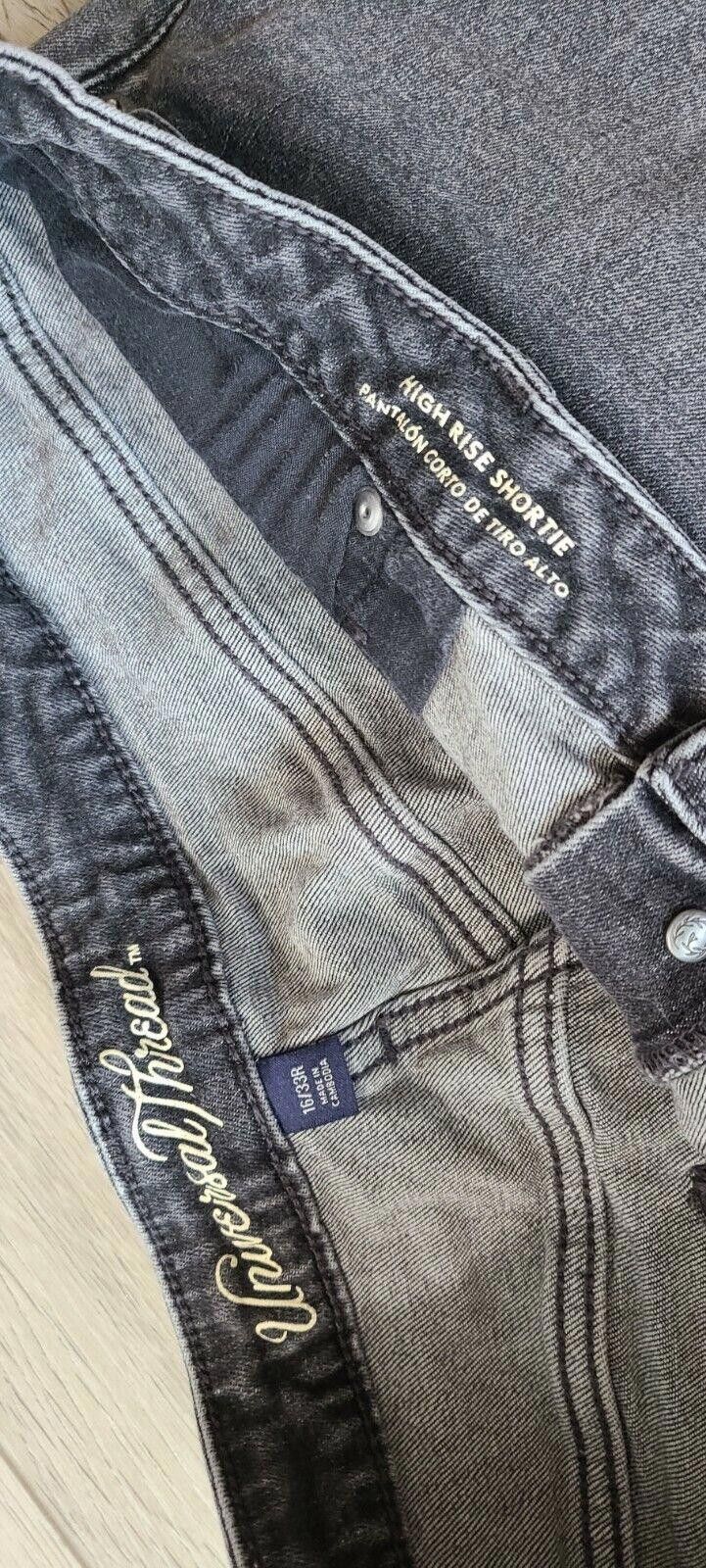 Designer Universal Thread Jean Shorts 12 High Rise Shortie New 33 Size 34" / US 12 / IT 48 - 3 Thumbnail