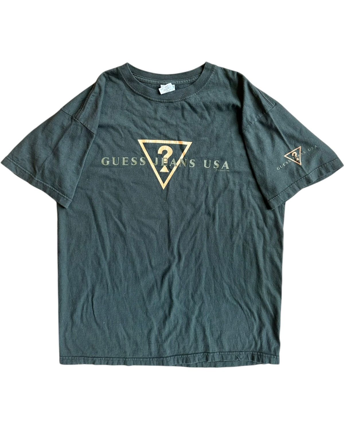 Guess × Vintage 1996 GUESS Jeans USA Tee Size US M / EU 48-50 / 2 - 2 Thumbnail
