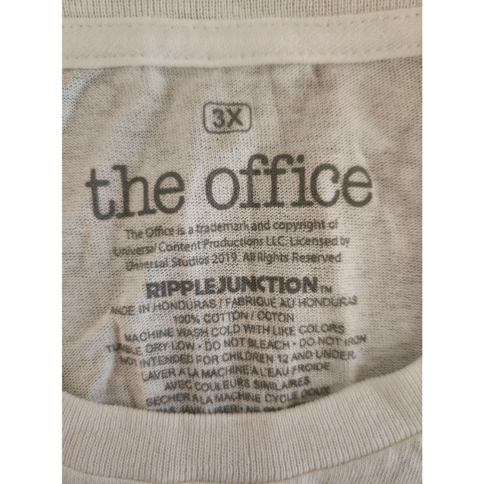 Ripple Junction VINTAGE The Office Dunder Mifflin Paper Company White Short Sleeve T-Shirt 3XL Mens Graphic Print Crew Neck Ripple Junction Size US XXL / EU 58 / 5 - 2 Thumbnail