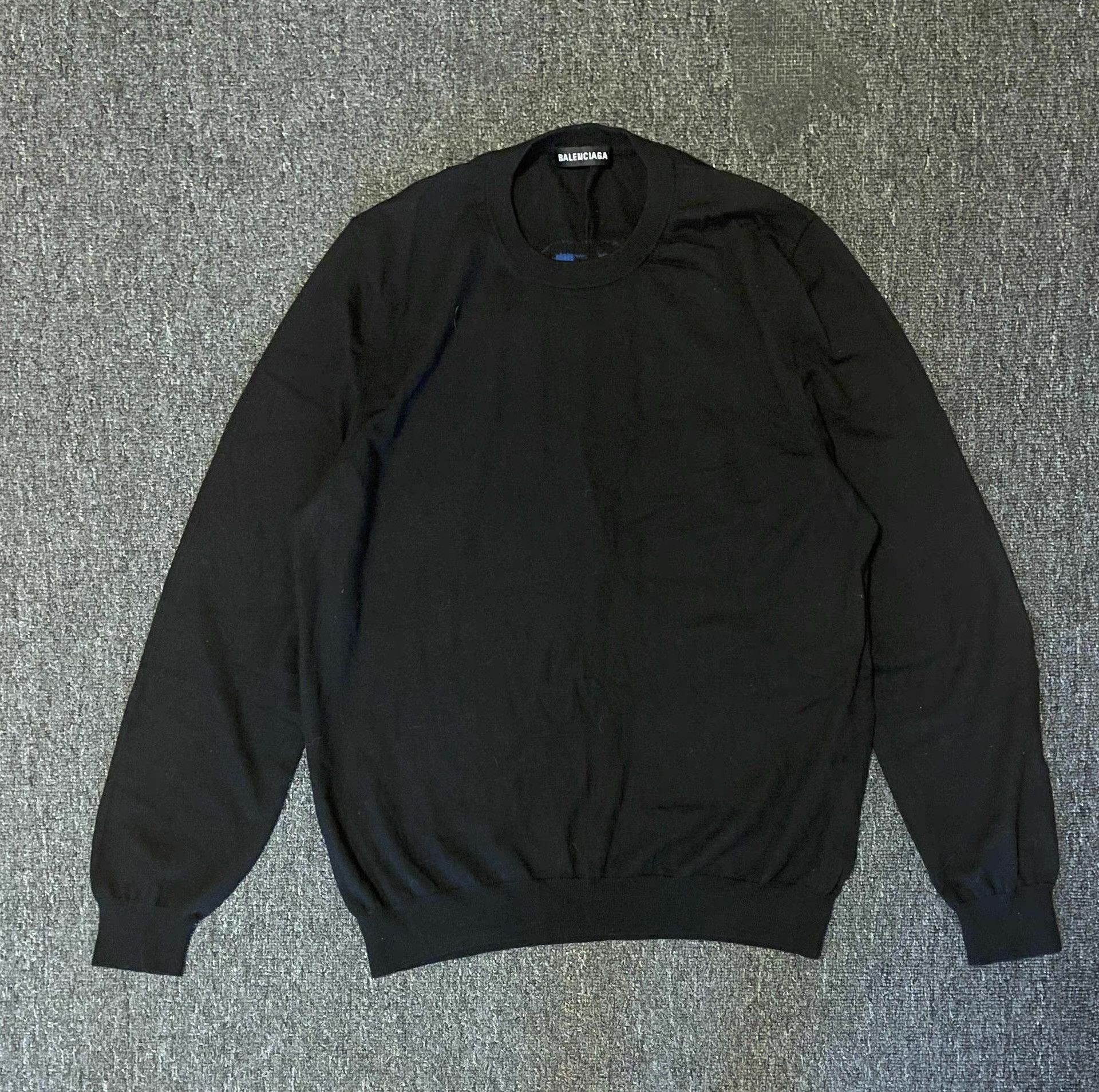 Balenciaga Balenciaga black wool sweater Q4 Size US L / EU 52-54 / 3 - 2 Thumbnail