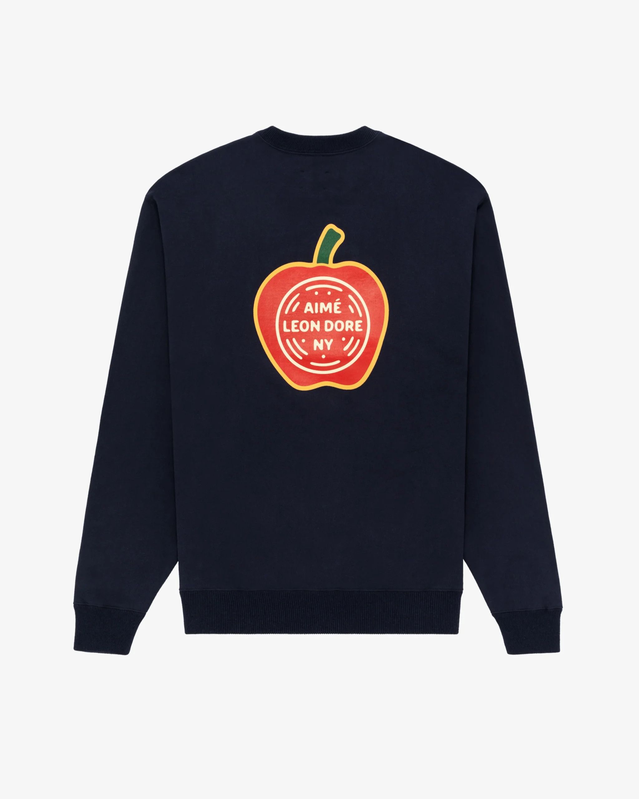 Aime Leon Dore o1mle0526 Appel Energy Crewneck Sweatshirt in Navy Blue Size US L / EU 52-54 / 3 - 1 Thumbnail