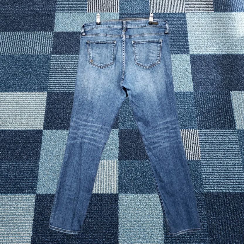 Vintage KUT from the Kloth Jeans Womens 10 Blue Straight Ankle Mid Rise Distressed Denim Size 32" / US 10 / IT 46 - 1 Thumbnail