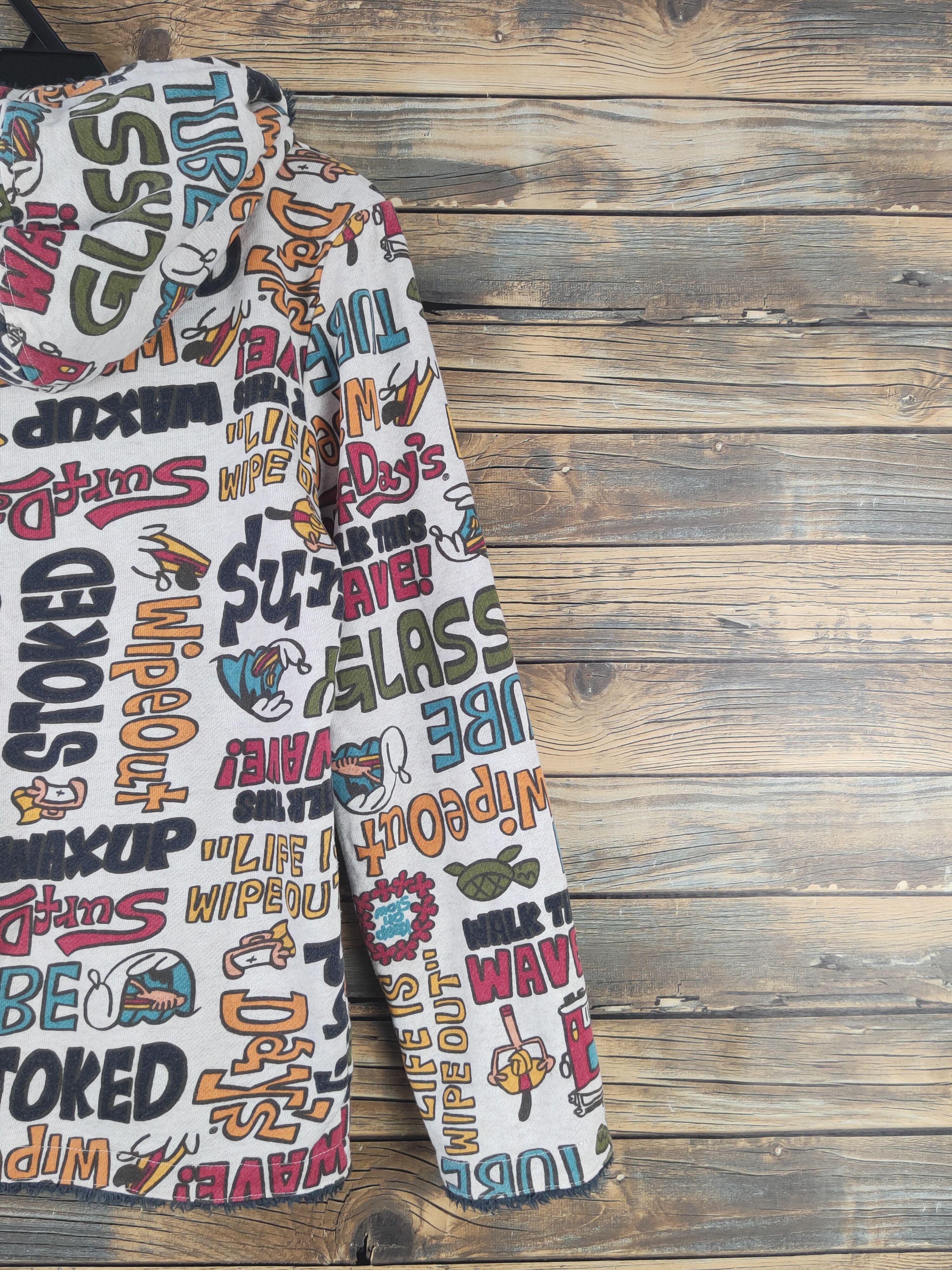 Japanese Brand × Vintage DL Japan Full print reversible Mix Hoodie Sweaters #782 Size S / US 4 / IT 40 - 9 Thumbnail