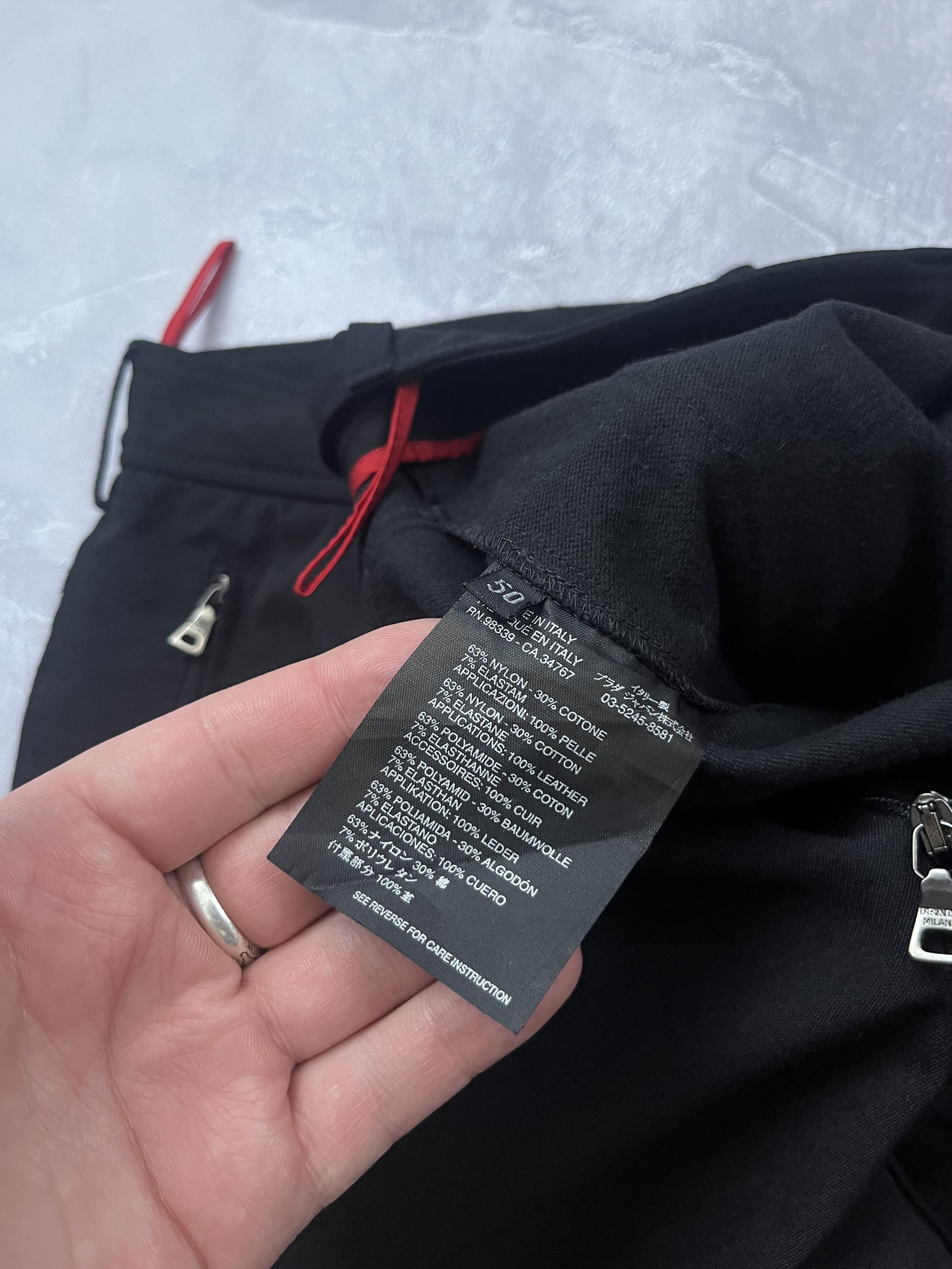 Prada Vintage Prada Bondage Nylon Ski Pants Black Men's Size 50 Size US 34 / EU 50 - 12 Thumbnail