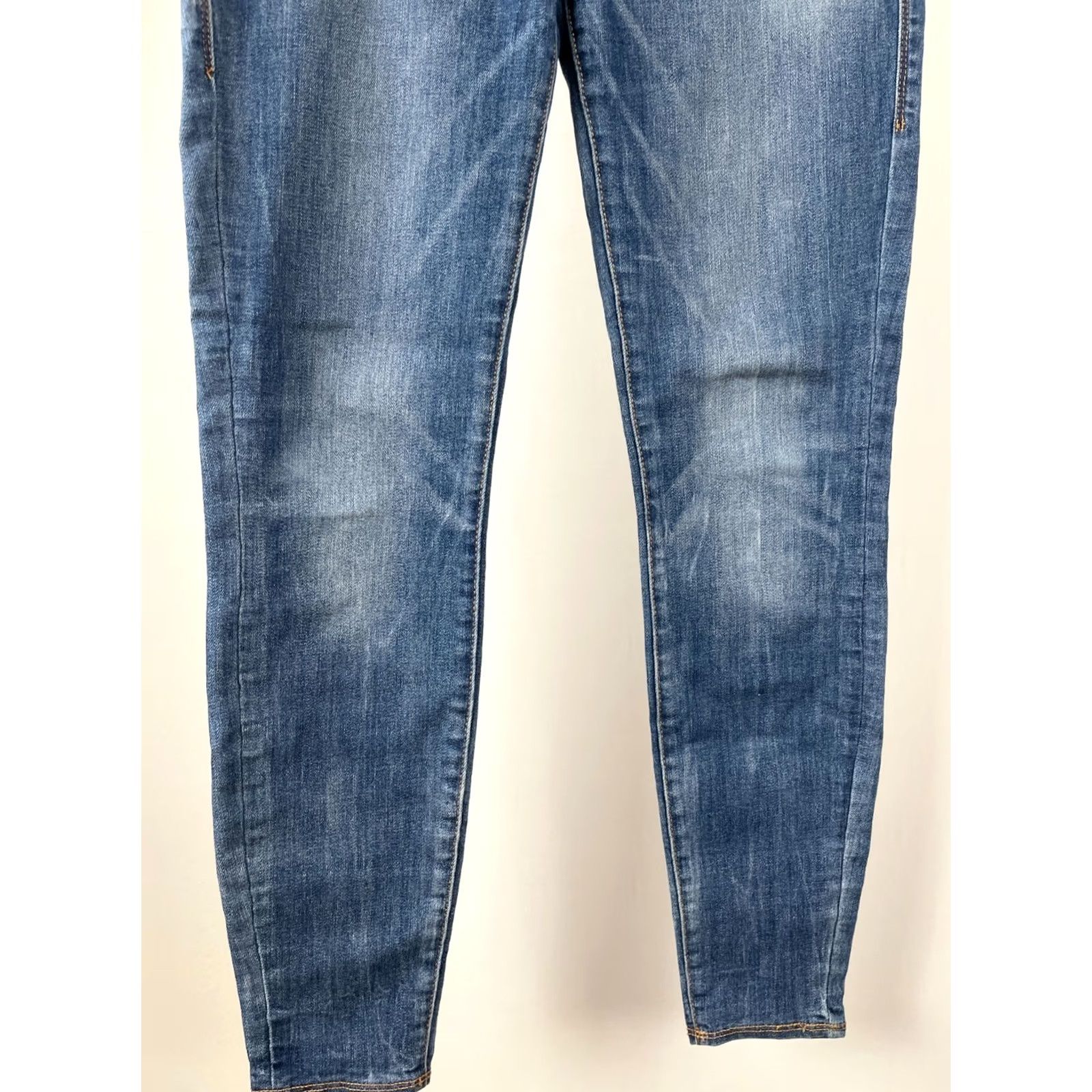 Vintage Rock & Republic Skinny Jeans Womens 6 Blue Cotton Blend Denim Five Pocket Casual Size 28" / US 6 / IT 42 - 4 Thumbnail
