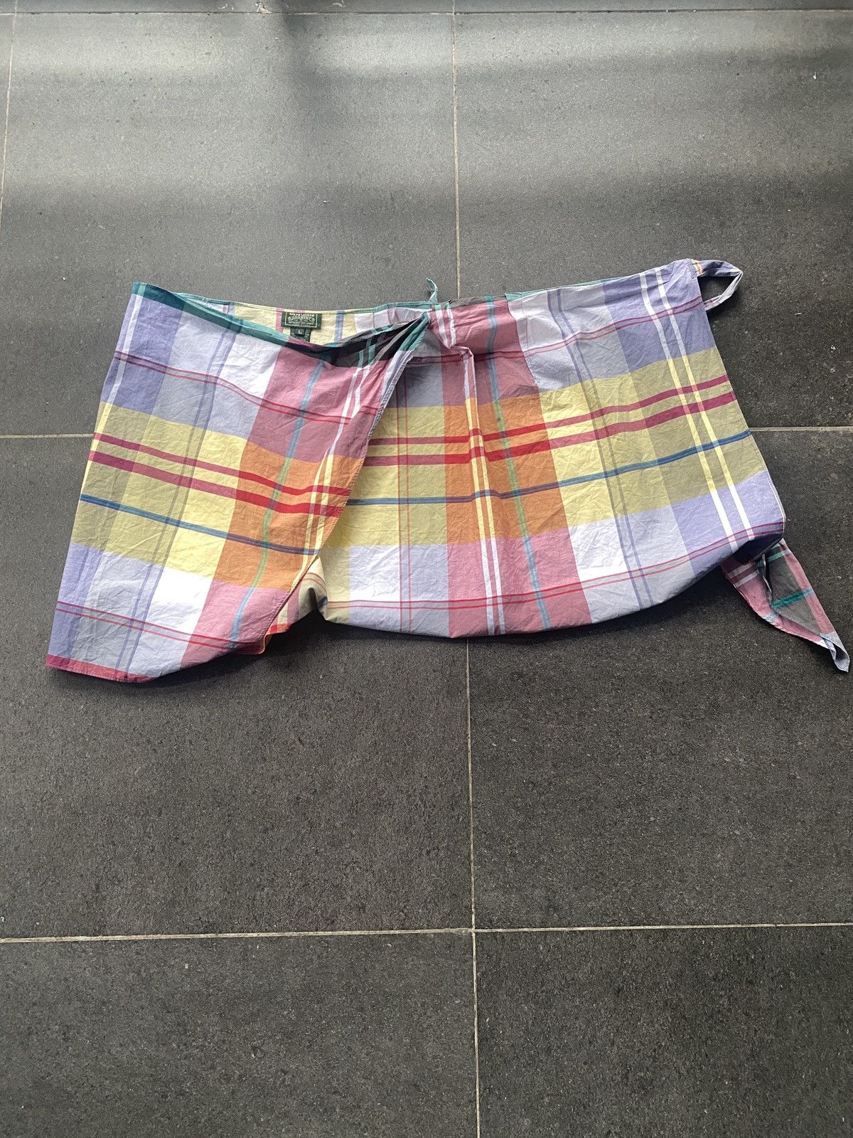 Polo Ralph Lauren Vintage 80s ILGWU Ralph Lauren Country Plaid Skirt Size 29" - 2 Thumbnail