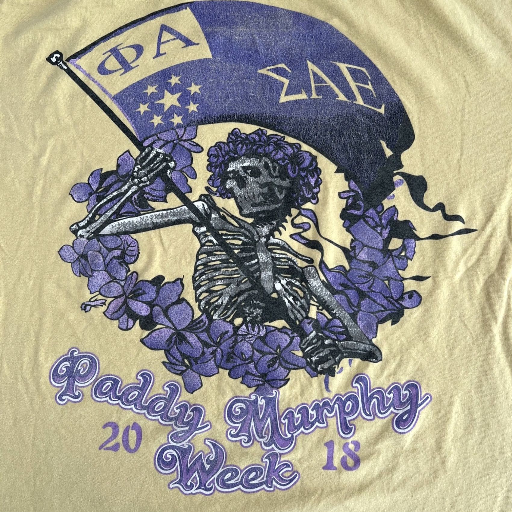 Vintage UCLA Bruins SAE Sigma Alpha Epsilon Paddy Murphy 2018 Grateful Dead Shirt Large Mens Port & Co White Graphic Tee Short Sleeve Cotton Size US L / EU 52-54 / 3 - 7 Thumbnail