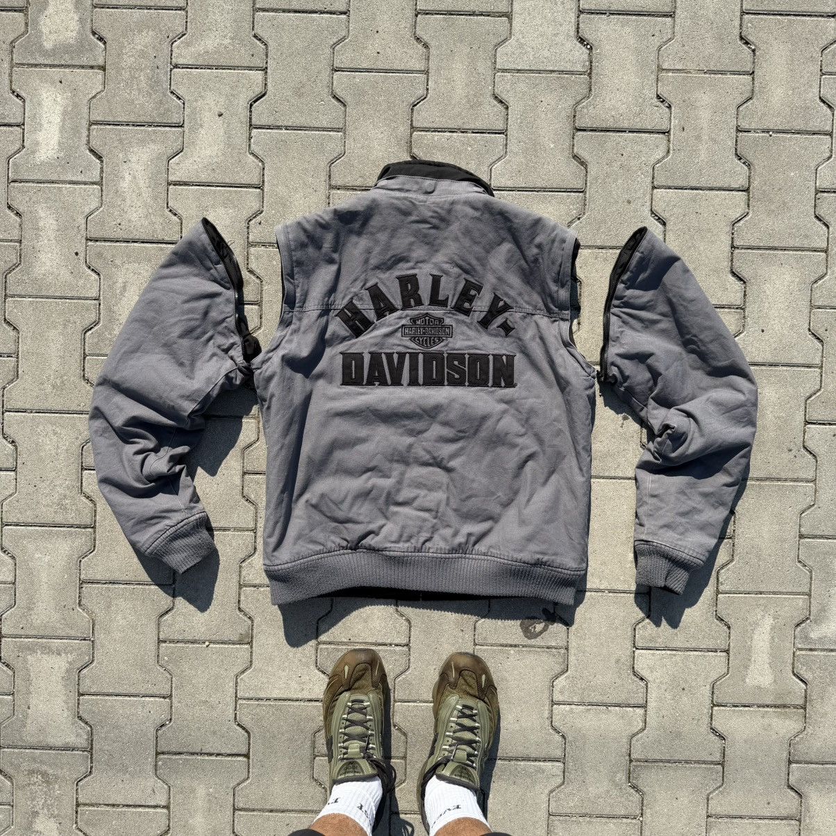 Harley Davidson Harley Davidson Rare Revisable Jacket 3 in 1 Streetwear Hype Size US L / EU 52-54 / 3 - 3 Thumbnail