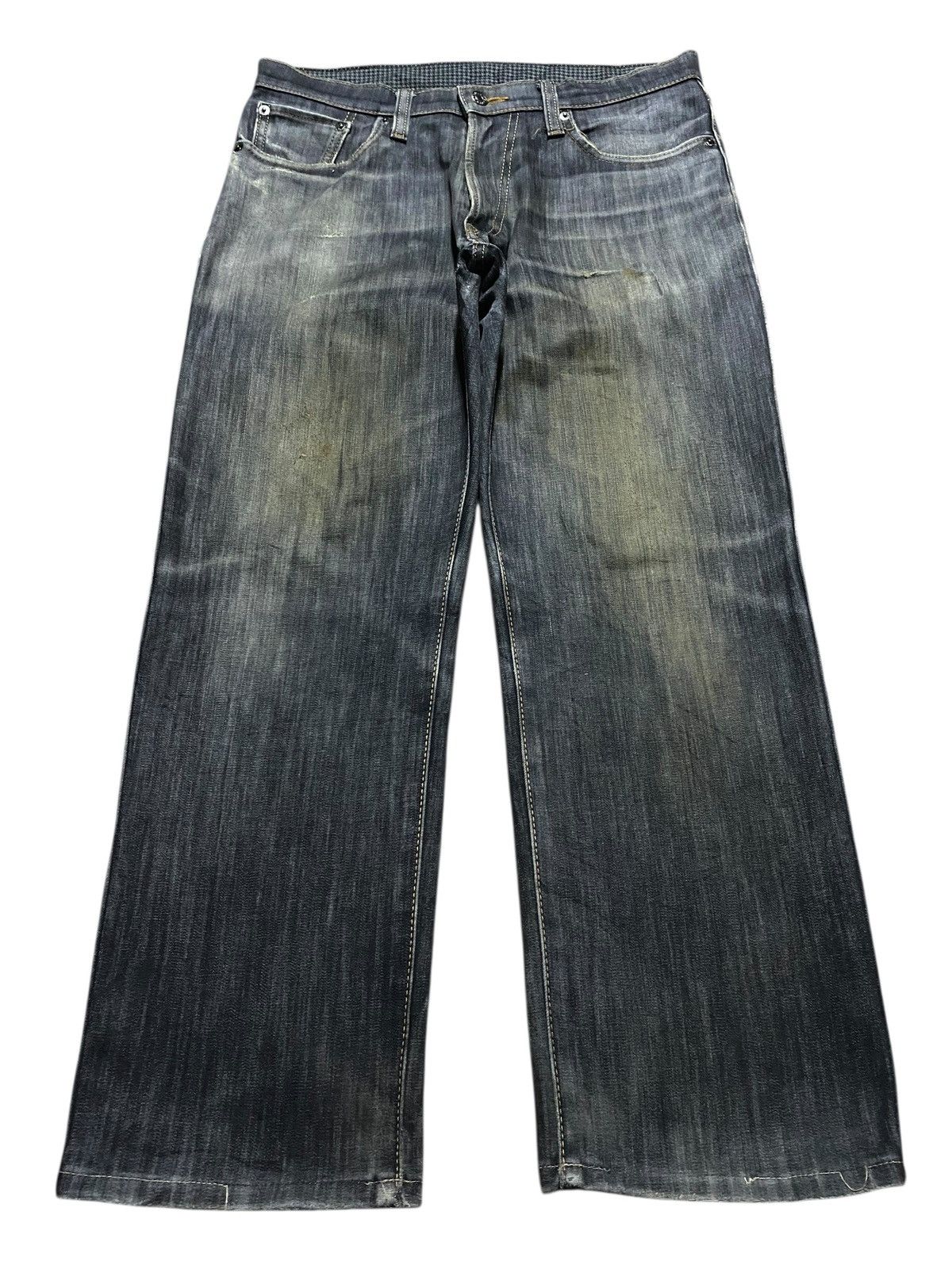 Vintage Japanese Brand Edwin 403 Distressed Loose Jeans