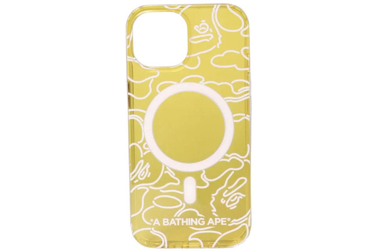 Bape BAPE Neon Camo iPhone 15 Case Clear Orange Size ONE SIZE - 1 Thumbnail