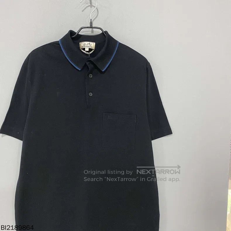 Hermes Hermes Embroidered Logo Pocket Polo Short Sleeve Size US M / EU 48-50 / 2 - 1 Thumbnail