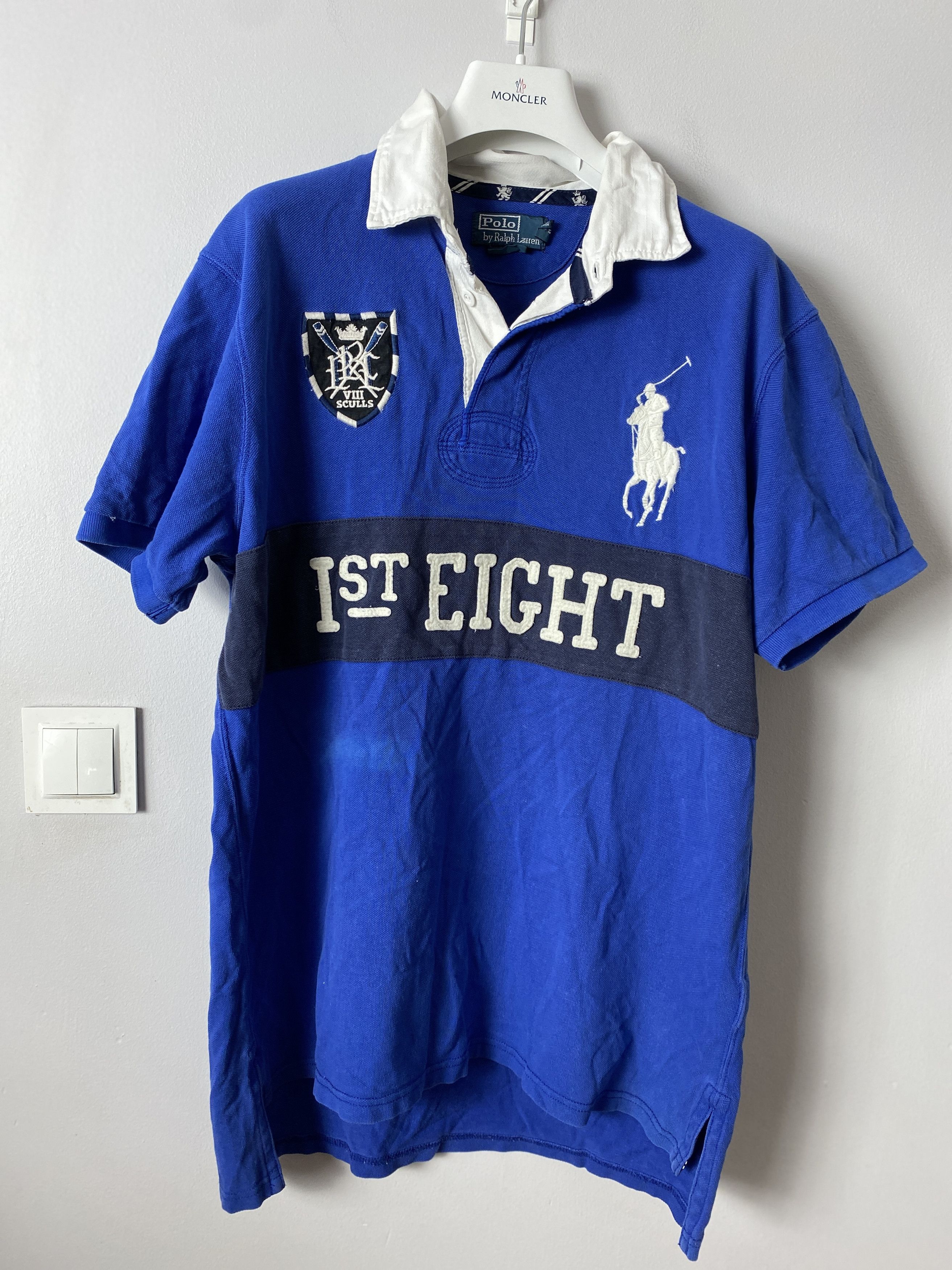 Polo Ralph Lauren × Vintage Polo Ralph Lauren 1st Eight polo t-shirt tee rugby vintage Size US L / EU 52-54 / 3 - 1 Thumbnail