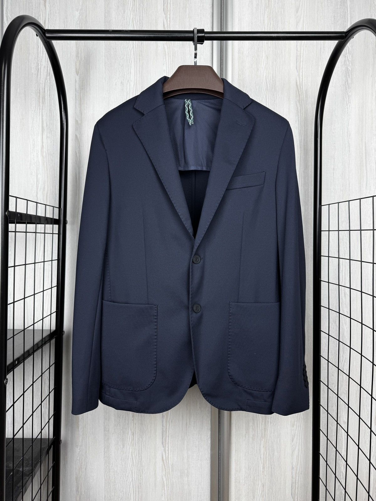 L.B.M. 1911 Blue blazer Travel Sport Uniform L.B.M. 1911 Recycled Nylon Size 38R - 1 Thumbnail