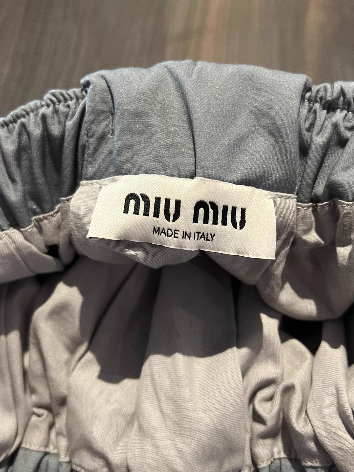 Miu Miu MIU MIU women's bluegrey art print puffy mini logo 38 Size S / US 4 / IT 40 - 6 Thumbnail