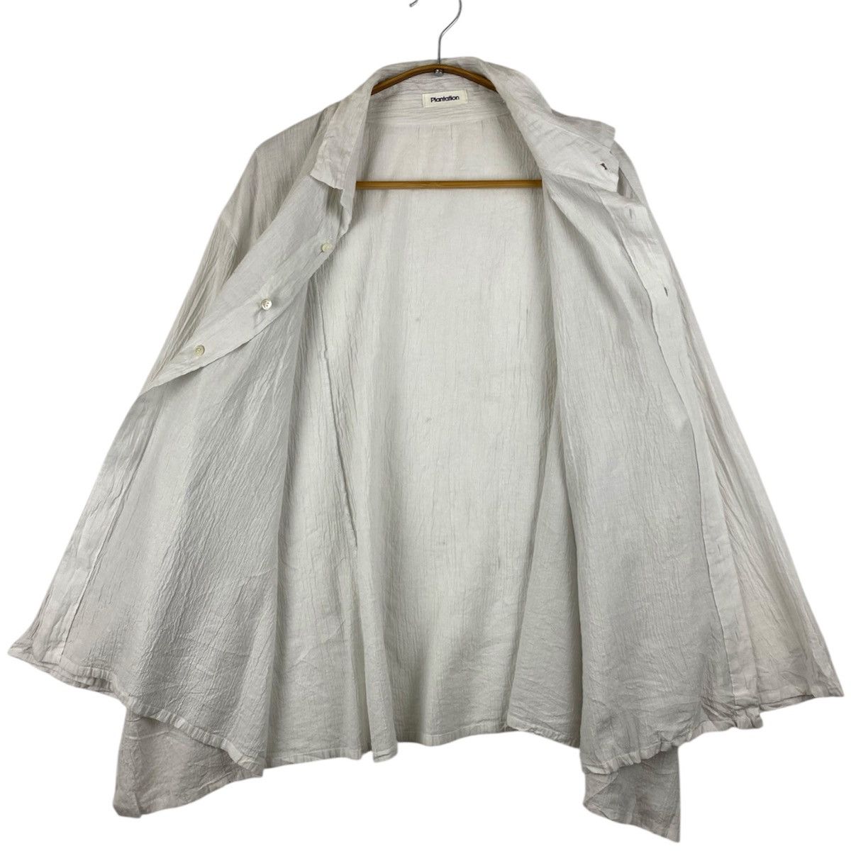 Issey Miyake Plantation Crinkled Cotton Shirt Made in Japan Size US M / EU 48-50 / 2 - 4 Thumbnail