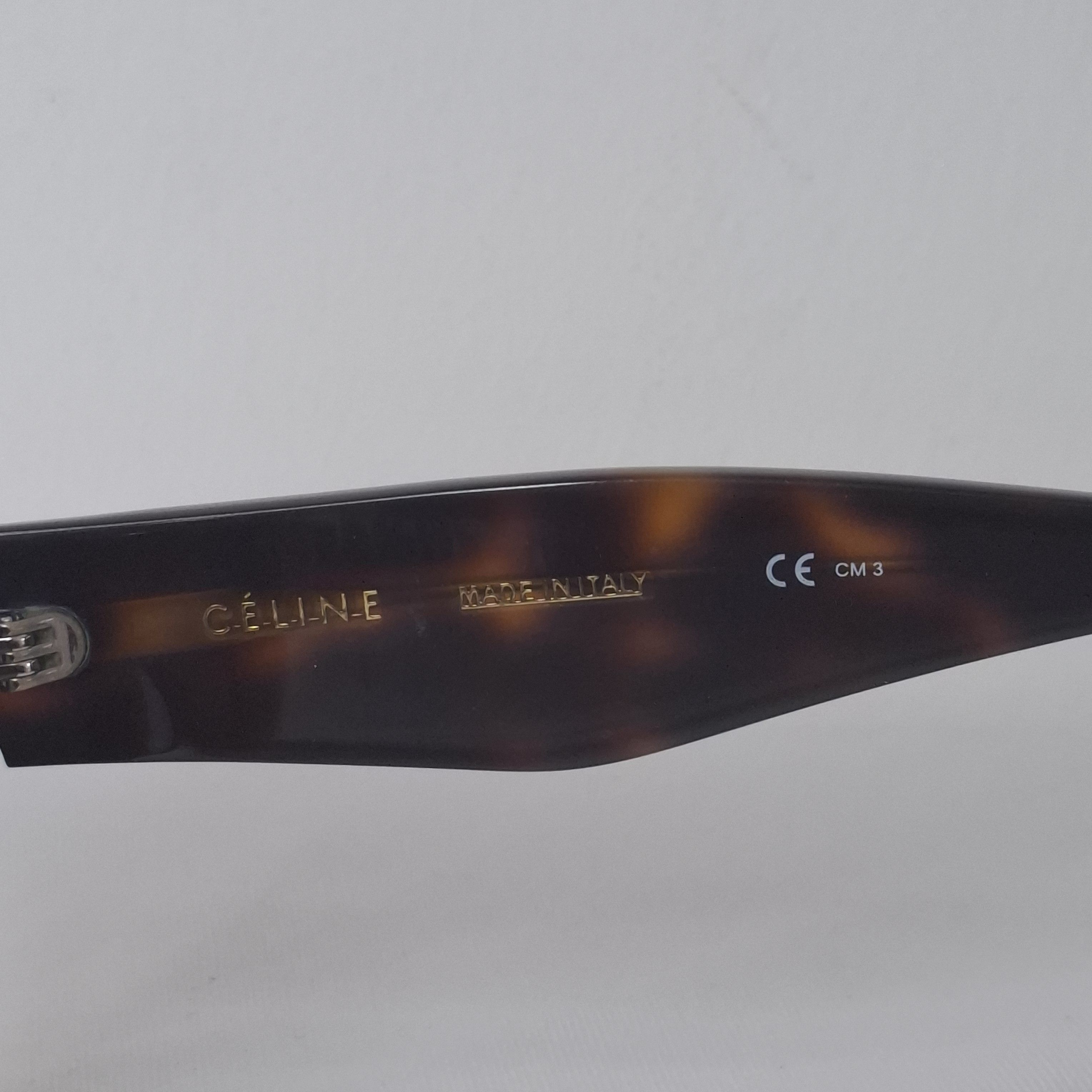 Celine CELINE Brown Leopard Print Phoebe Philo Sunglasses Size ONE SIZE - 9 Thumbnail