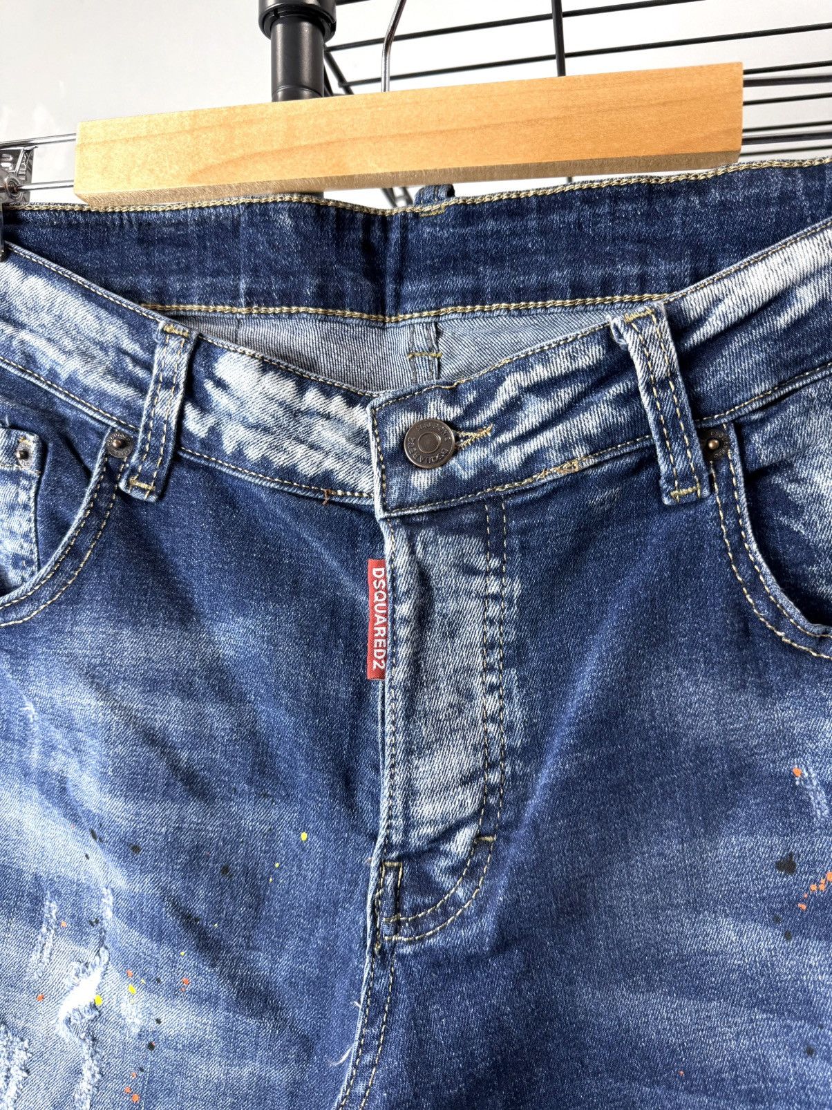 Dsquared2 Designer Dsquared2 Denim Pants Streetwear Dripp Size US 33 - 4 Thumbnail