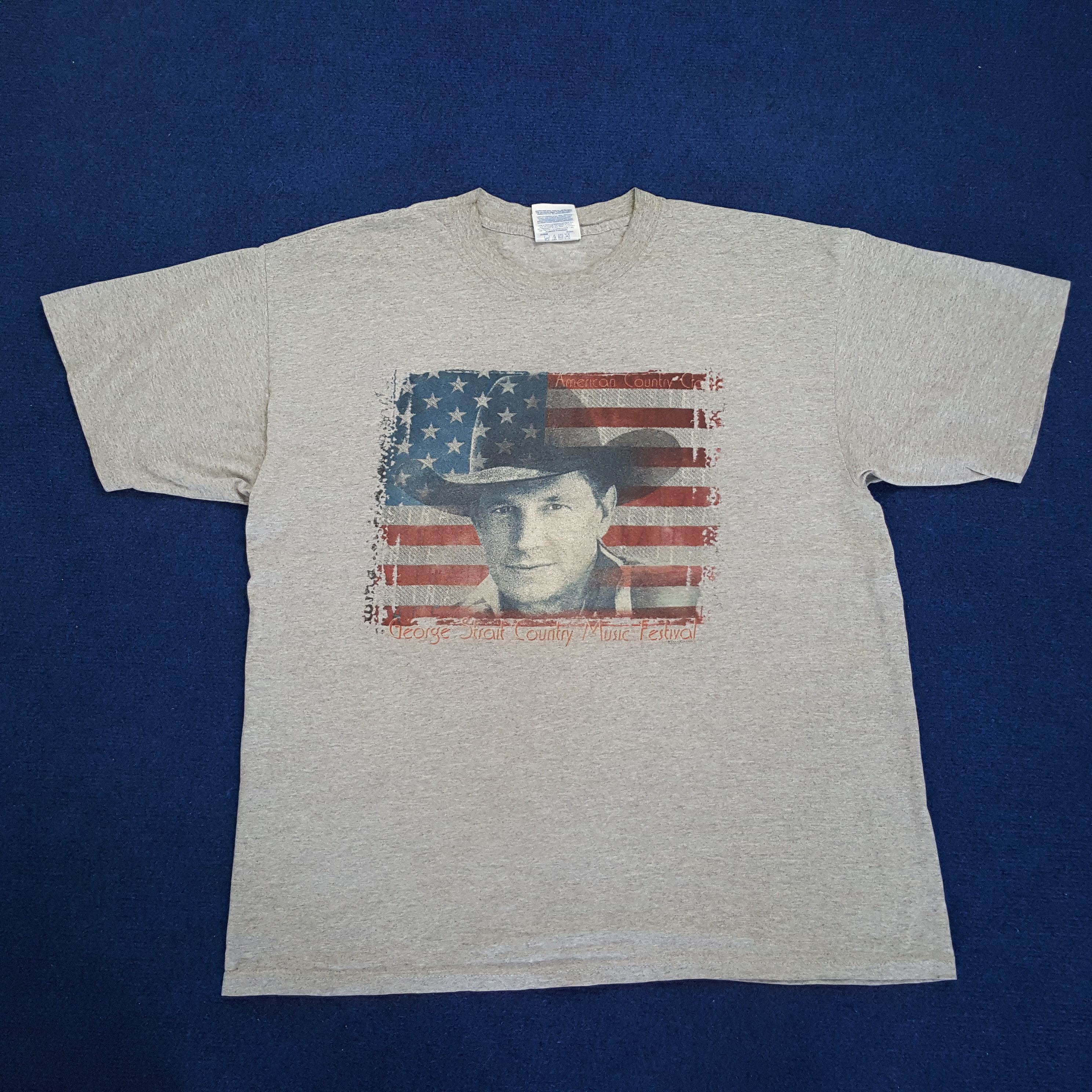 Vintage Vintage GEORGE STRAITS American Singer Music T-shirt Size US XL / EU 56 / 4 - 1 Thumbnail
