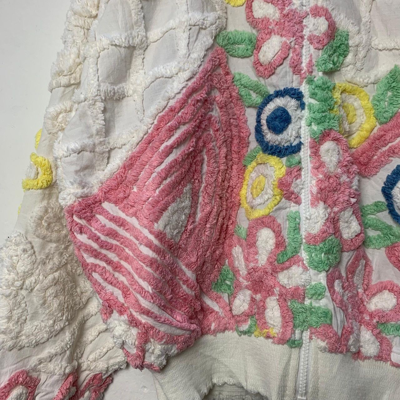Vintage Vintage Damze Handcrafted Floral Embroidery Chenille Jacket Size US XL / EU 56 / 4 - 5 Thumbnail