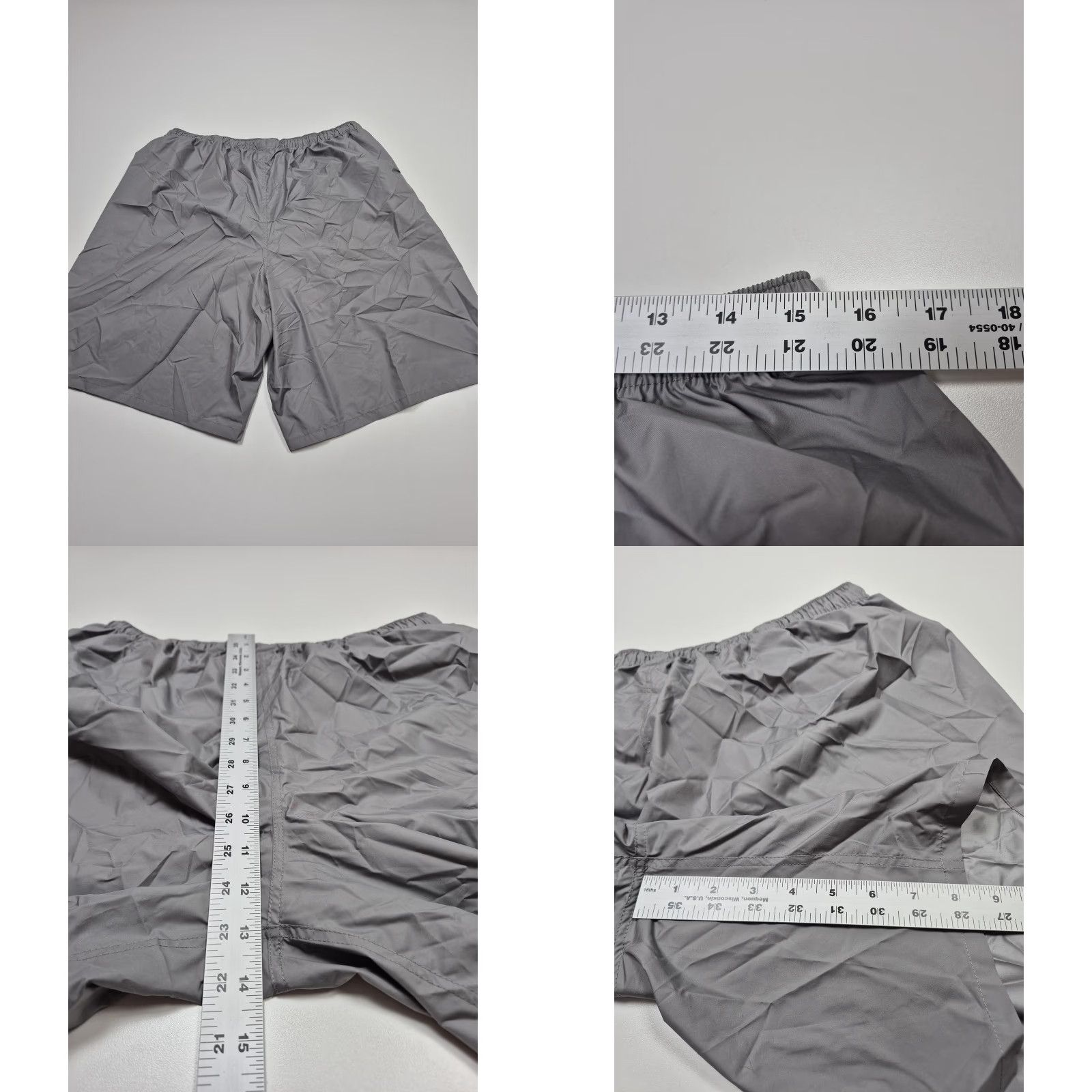 Patagonia Patagonia Bermuda Shorts Mens Large Gray 8" Pockets Trail Hike Casual Nylon Lightweight Drawstring Pocket Logo Summer | Mens | Gray | 8" inseam Size US 33 - 8 Thumbnail