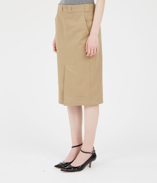 Maison Margiela o1bcso1str0526 Midi Skirt in Camel Size 25" / US 0 / IT 36 - 3 Thumbnail