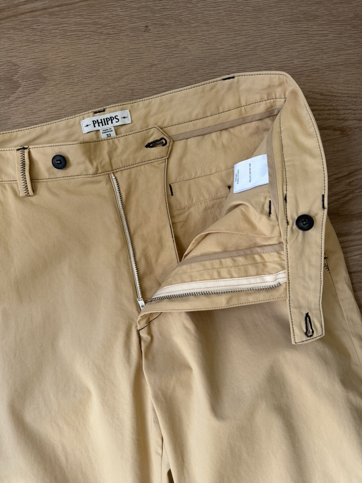 Phipps Adventure Dad Pants Sand Organic Cotton Made in Portugal Size US 32 / EU 48 - 9 Thumbnail