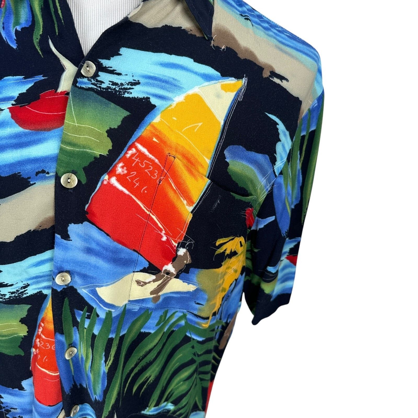 Other Alan Stuart Hawaiian Shirt Mens Medium Multi Short Sleeve Size US M / EU 48-50 / 2 - 3 Thumbnail