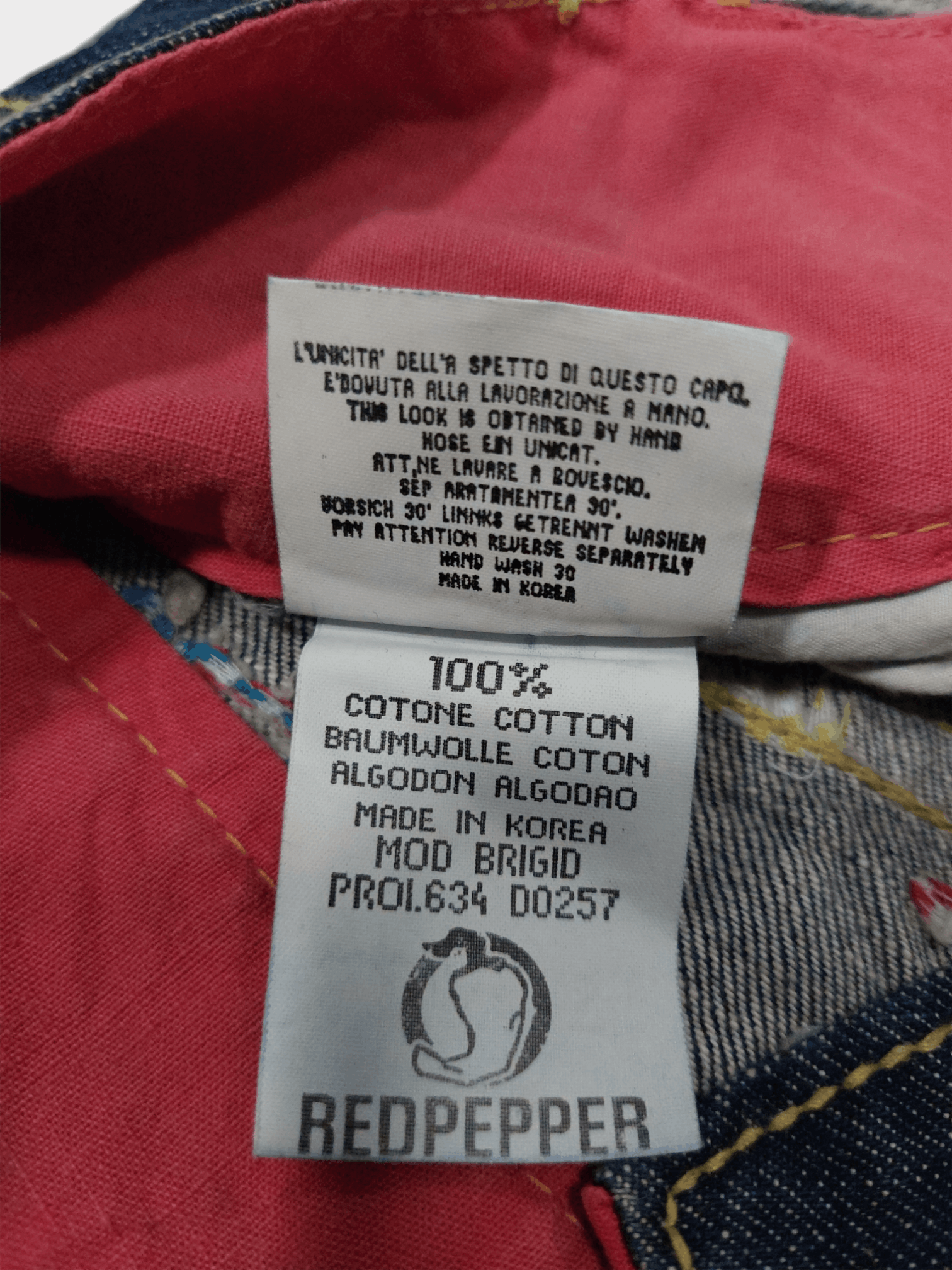 If Six Was Nine × Japanese Brand 🔥Red Pepper Jeans Flare Embroidery Florish Size 26" / US 2 / IT 38 - 19 Thumbnail