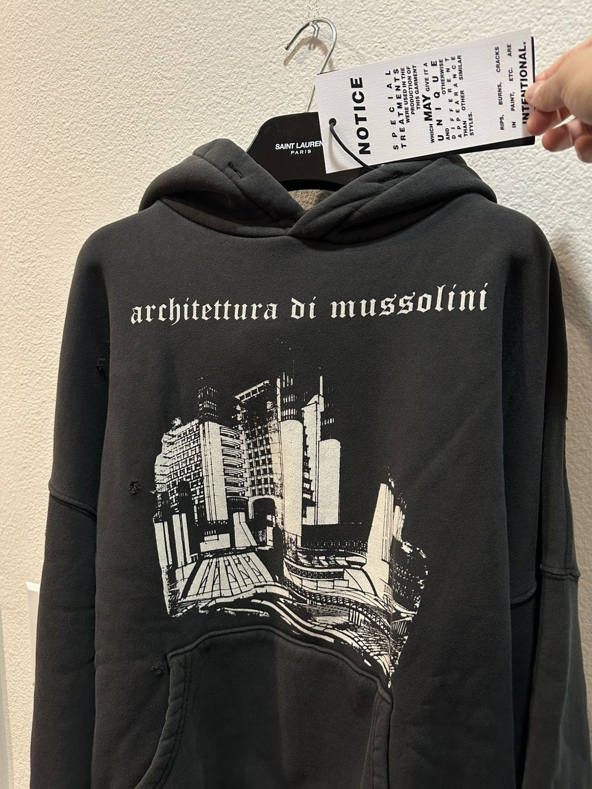 Enfants Riches Deprimes ERD Maxfield SS25 Architettura Di Mussolini Hoodie XL Size US XXL / EU 58 / 5 - 2 Thumbnail