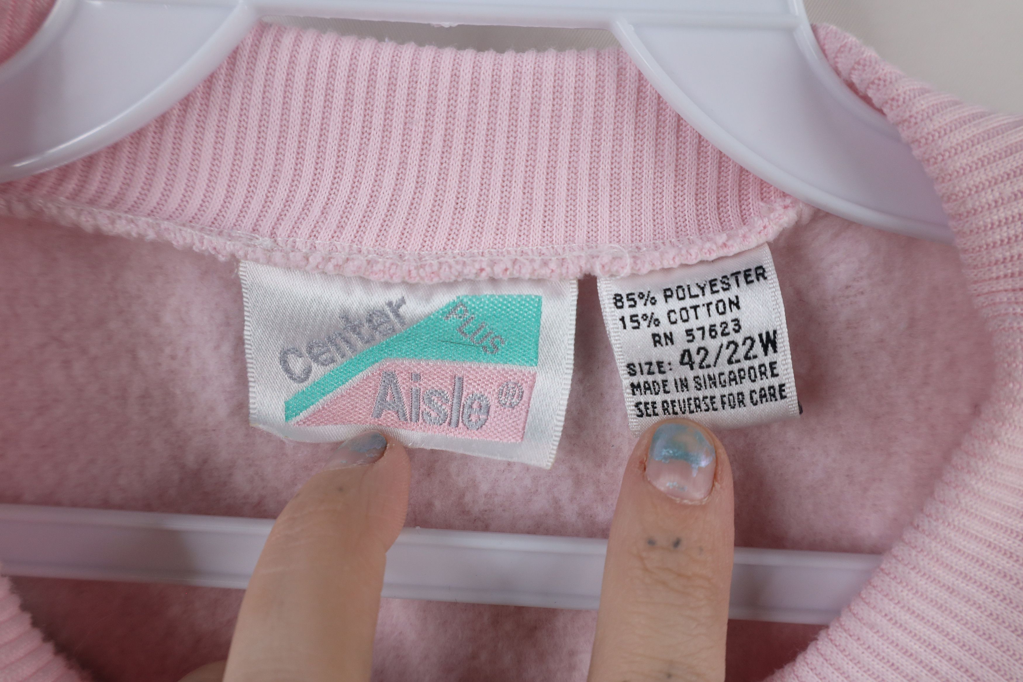 Vintage Vintage 90s Streetwear Block Pullover Henley Sweatshirt Size 3XL / US 20-22 - 4 Thumbnail