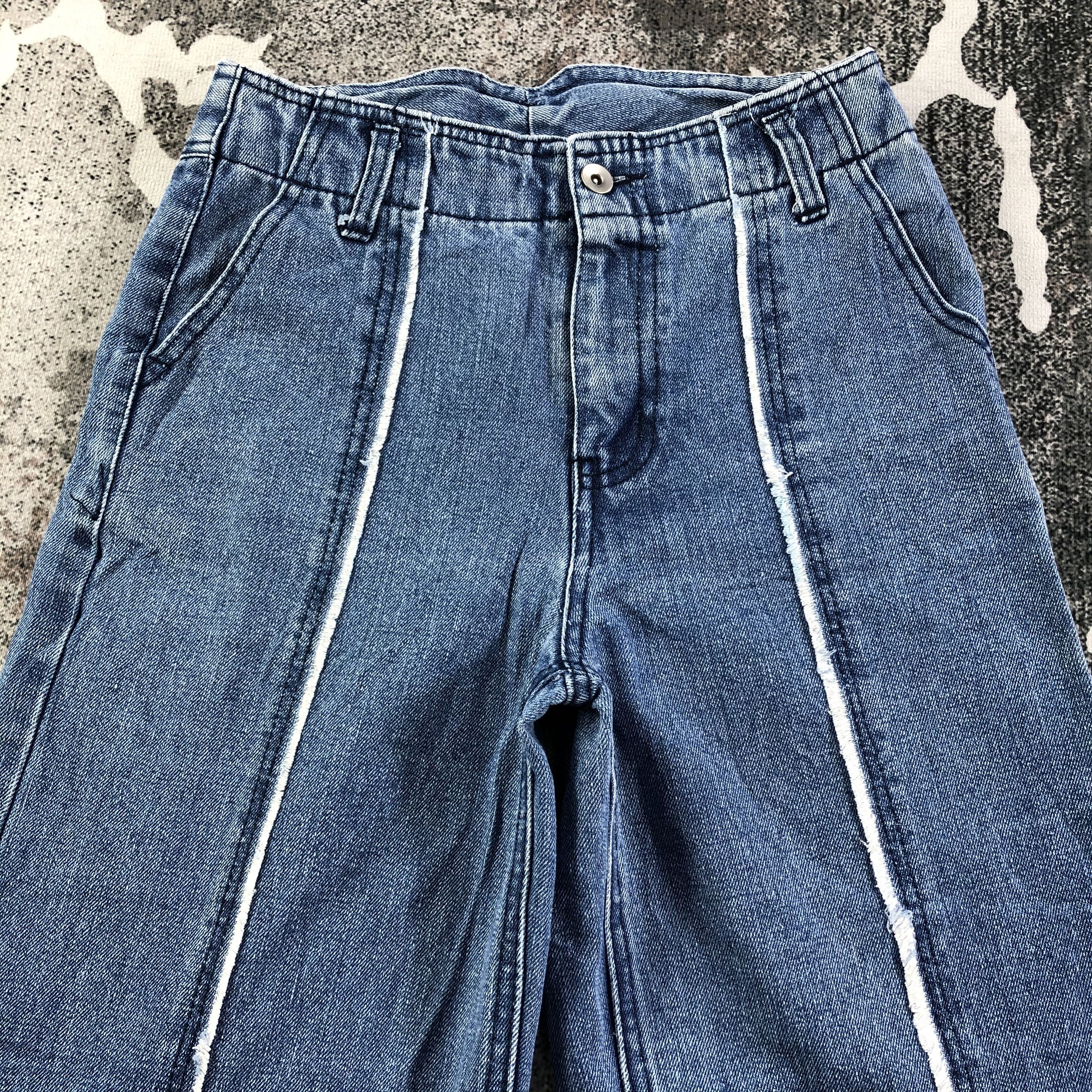 Japanese Brand Japanese Brand Clear Jeans Blue Baggy Cropped Denim KJ1758 Size 26" / US 2 / IT 38 - 3 Thumbnail