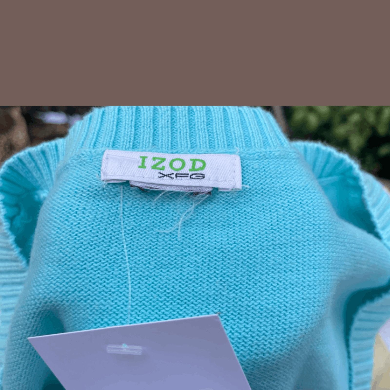 Izod VTG Knit Vest | IZOD Argyle Blue Yellow | Y2K Preppy Core Size US S / EU 44-46 / 1 - 3 Thumbnail