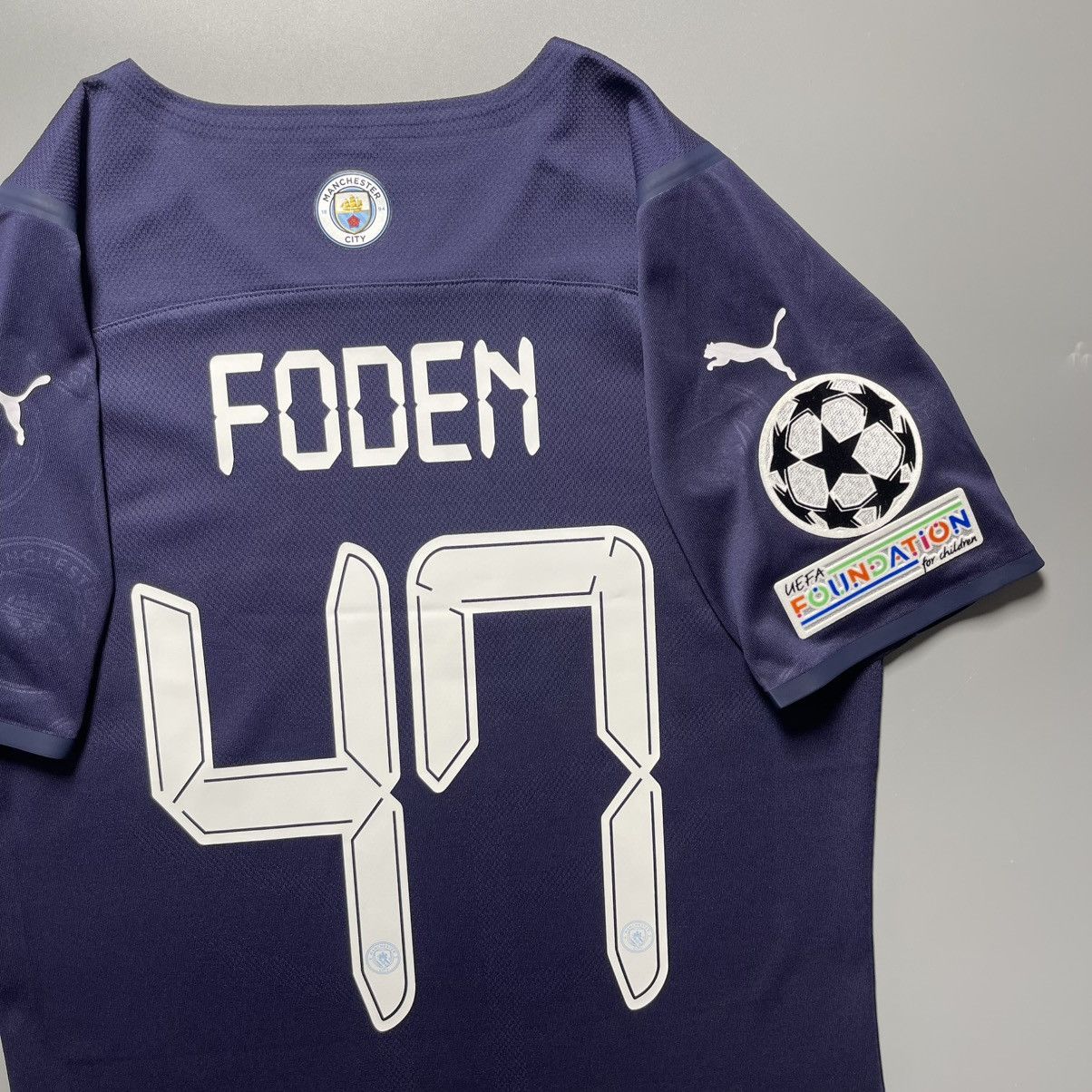 Puma × Vintage MANCHESTER CITY PUMA 2021/2022 SOCCER THIRD JERSEY #47 FODEN Size US S / EU 44-46 / 1 - 11 Thumbnail