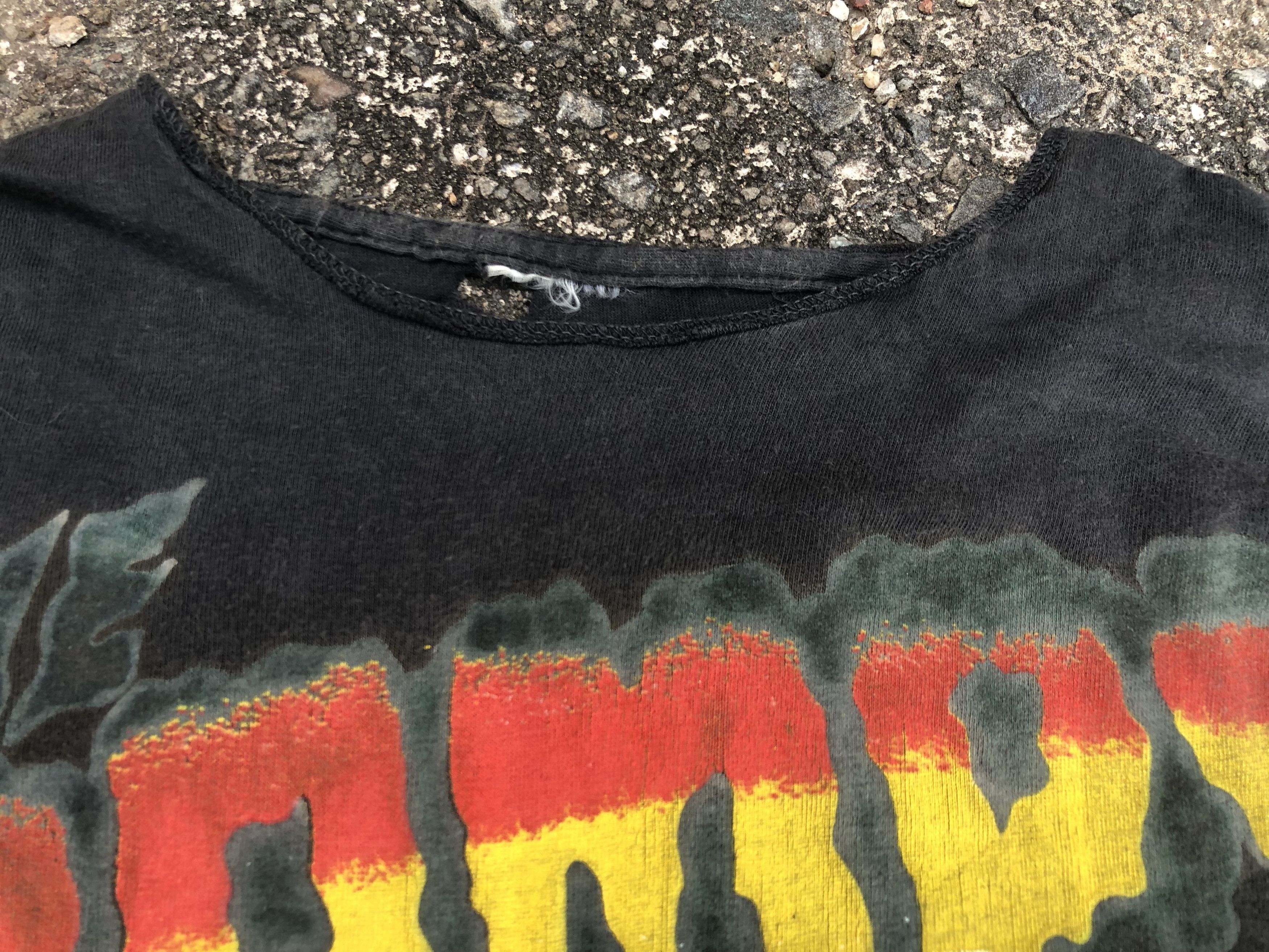 Vintage 🔥Vintage 80s THE CRAMPS 'A Date With Elvis' Punk T-Shirt Size US XL / EU 56 / 4 - 9 Thumbnail